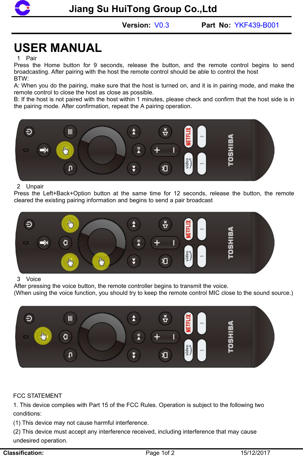 Ir34a Remote Control Transmitter User Manual