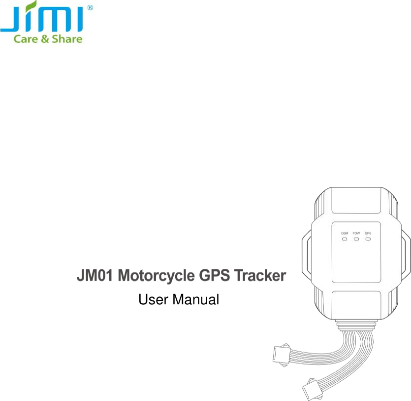 Jimi Electronic JM01 Vehicle GPS tracker User Manual