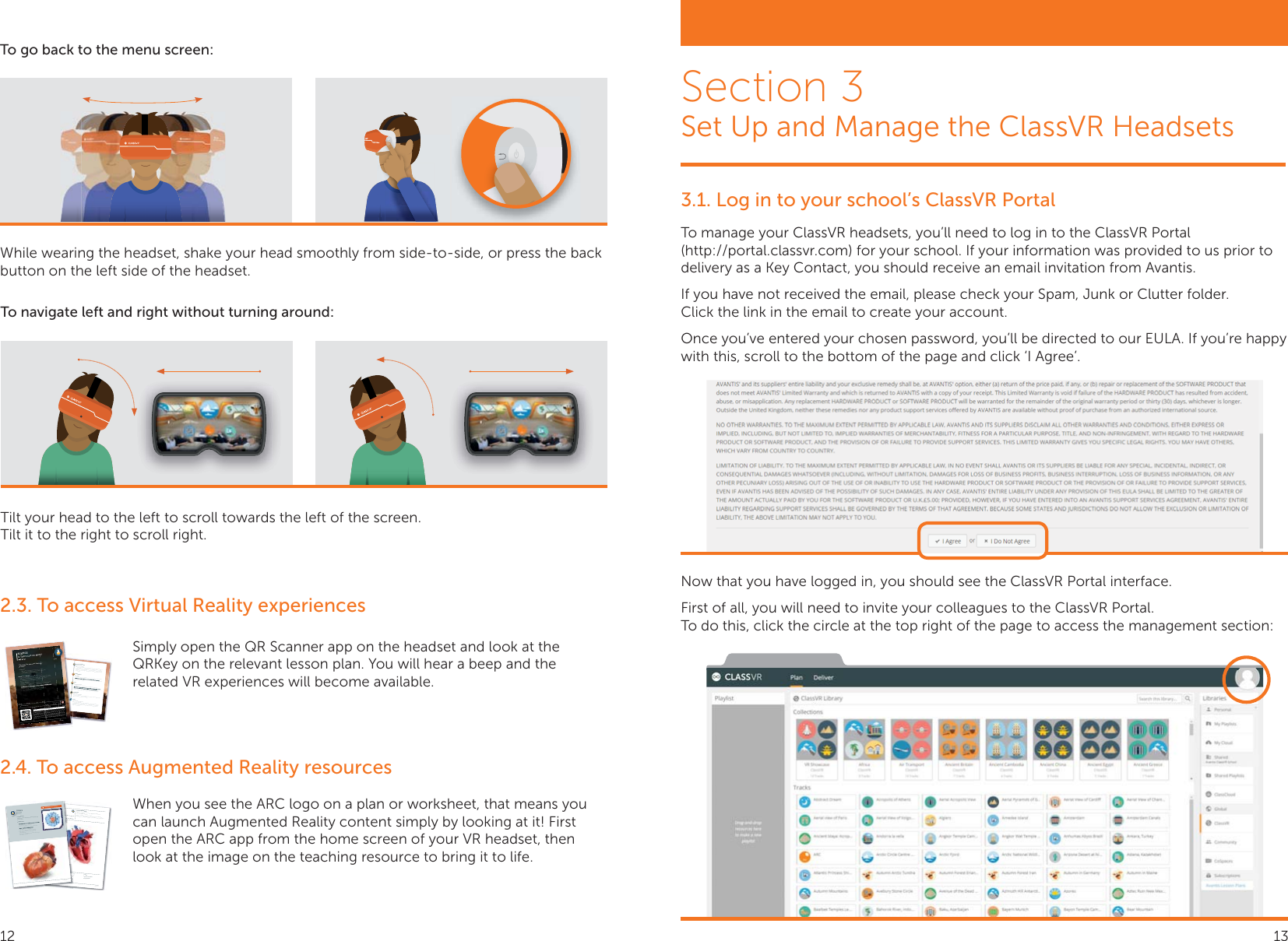 2.3. To access Virtual Reality experiencesSimply open the QR Scanner app on the headset and look at the QRKey on the relevant lesson plan. You will hear a beep and the related VR experiences will become available.2.4. To access Augmented Reality resourcesWhen you see the ARC logo on a plan or worksheet, that means you can launch Augmented Reality content simply by looking at it! First open the ARC app from the home screen of your VR headset, then look at the image on the teaching resource to bring it to life.To go back to the menu screen:After the ClassVR Session:Was there anything unexpected? What clues were there that this was not a place on Earth? What questions do you still have about the planet? Share and note down ideas and questions to use further into the topic. Follow-Up Activities ›Research what Mars’ atmosphere is like in comparison to Earth. Use this to help decide which objects you would need to take with you on a trip to Mars. Justify the reasoning behind each item using scientiﬁc facts or theories. recreate the movement of the Sun, the planets and some moons in our solar system. Use this to help understand the reasons behind varying day length etc. ›Investigate and research our understanding of gravity.  Explore the question ‘Would I be heavier on Mars?’ Students could create models of Earth and Mars to show their relative mass, using modelling clay or dough. They can use this to help their understanding of why they would weigh less on Mars than on Earth.DESIGN AND TECHNOLOGYDesigning mechanical systems.Research the purpose of Mars rovers. What do they need to be able to do? Get students to design and create their own moving Mars rover using their understanding of the planet as well as key design features that they will need to integrate into their project.MATHEMATICSPlace value.Find out facts relating to the planets e.g. Distance from the Sun; mass; gravity; understanding of place value. Apply this learning within Science to understand the context of these numbers.ARTArtists and techniques.Compare ‘New Moon’ by Camille Chew to real photos of the moon.  How can you incorporate what you know about Mars into a piece of art? Create a sculpture or painting of the planet using a range of techniques.ENGLISH LANGUAGEDiscussing characters.Watch brief clips of WALL-E to discuss how he might be feeling as a robot on his own. How can you tell how he is feeling? Students to create their own stop-motion animation with a Mars rover as their central character. Focus on conveying emotion through facial expressions, sound and movements rather than dialogue.COMPUTINGWriting simple programs. On Scratch, J2Code or a similar program, use coding to create a simple maze game set on Mars for Curiosity to navigate.MUSICAppreciating great composers.Listen to Holst’s The Planets – Mars – The Bringer of War. Link to learning of Roman Mythology and explore the character of Mars. Why might this planet have been named after him? How does the piece of music help create the image of this character?Links Across the CurriculumAfter the ClassVR Session:Was there anything unexpected? What clues were there that this was not a place on Earth? What questions do you still have about the planet? Share and note down ideas and questions to use further into the topic.Follow-Up Activities›Research what Mars’ atmosphere is like in comparison to Earth. Use ee this to help decide which objects you would need to take with you o ononon ona trip to Mars. Justify the reasoning behind each item using scientiﬁc c facts or theories.recreate the movement of the Sun, the planets and some moons in our solar system. Use this to help understand the reasons behind varying day length etc.›Investigate and research our understanding of gravity.  Explore the question ‘Would I be heavier on Mars?’ Students could create models of Earth and Mars to show their relative mass, using modelling clay or dough. They can use this to help their understanding of why they would weigh less on Mars than on Earth.DESIGN AND TECHNOLOGYDesigning mechanical systems.Research the purpose of Mars rovers. What do they need to be able to do? Get students to design and create their own moving Mars rover using their understanding of the planet as well as key design features that they will need to integrate into their project.gMApLisRohavimaLinks Across the CurriculumGet ready for your next ﬁeld trip…  to Mars!Before Your Trip to Mars:Establish what the class already know about the solar system. Discuss the Mars One mission. Why do we want to ﬁnd out more about the planet? What do they know about Mars rovers? Imagine what it would be like to go there.  Discuss these points and share ideas with the class.Learning Areas ›• Describing the movement of the Earth, Moon and Sun ›• Using the idea of the Earth’s rotation to explain day and night ›• Understanding how gravity acts on EarthImmersive ExperienceAllow students time to explore the surface of Mars on their own ﬁrst, making sure that they are in a safe position. After a minute or so of independent students back into the room. Collect student ideas about points of note, then dive back in, making sure you draw attention to: ›The colour of the surface. What may give it its reddish hue? ›What information should the Mars rover collect?Space CollectionSCIENCEIs There Life on Mars?     SubjectArea of StudySCIENCE EARTH AND SPACEDesign and TechnologyDesign and makeEnglish Language Visual literacy; narrativeMathematics Place valueseuqinhcet fo yretsam ;stsitra taerGtrAComputingDesign, write and debug a programesopmoc dna esivorpmi ;sresopmoc taerGcisuMLook for this iconen-GB/20170622AortaAortic ValveLeft AtriumLeft VentricleMitral ValvePulmonary ArteryPulmonary ValvePulmonary VeinRight AtriumRight VentricleSeptumSuperior Vena CavaTricuspid ValveThe HeartSCIENCELabel the chambers on the heart diagram as well as the surrounding blood vessels. Why not challenge yourself and label where in the body the oxygenated or deoxygenated blood is coming from or going to?Follow-Up ActivityNameDatenanarrryy AArtyaarrryyy y VValrrry yyyy y VVeinummumumumummtrriciccleleicen-GB/20170622Learning FocusName the parts of the human circulatory system and their functions.Key Questions ›of the heart?  ›Can you identify the four chambers? ›Which blood vessels are veins and which are arteries?   ›What is happening with each heartbeat? ›How can you check how fast your heart rate is? ›What would change if the human started doing  vigorous exercise?  ›What do you notice about your own heart rate when you start to run on the spot?The HeartAGE 10-12SCIENCEVIEW ME WITH THE ARC APP!Tilt your head to the left to scroll towards the left of the screen. Tilt it to the right to scroll right.To navigate left and right without turning around:While wearing the headset, shake your head smoothly from side-to-side, or press the back button on the left side of the headset.3.1. Log in to your school’s ClassVR PortalTo manage your ClassVR headsets, you’ll need to log in to the ClassVR Portal    (http://portal.classvr.com) for your school. If your information was provided to us prior to delivery as a Key Contact, you should receive an email invitation from Avantis.If you have not received the email, please check your Spam, Junk or Clutter folder.Click the link in the email to create your account.Once you’ve entered your chosen password, you’ll be directed to our EULA. If you’re happy with this, scroll to the bottom of the page and click ‘I Agree’.Now that you have logged in, you should see the ClassVR Portal interface.First of all, you will need to invite your colleagues to the ClassVR Portal.To do this, click the circle at the top right of the page to access the management section:Section 3Set Up and Manage the ClassVR Headsets12 13