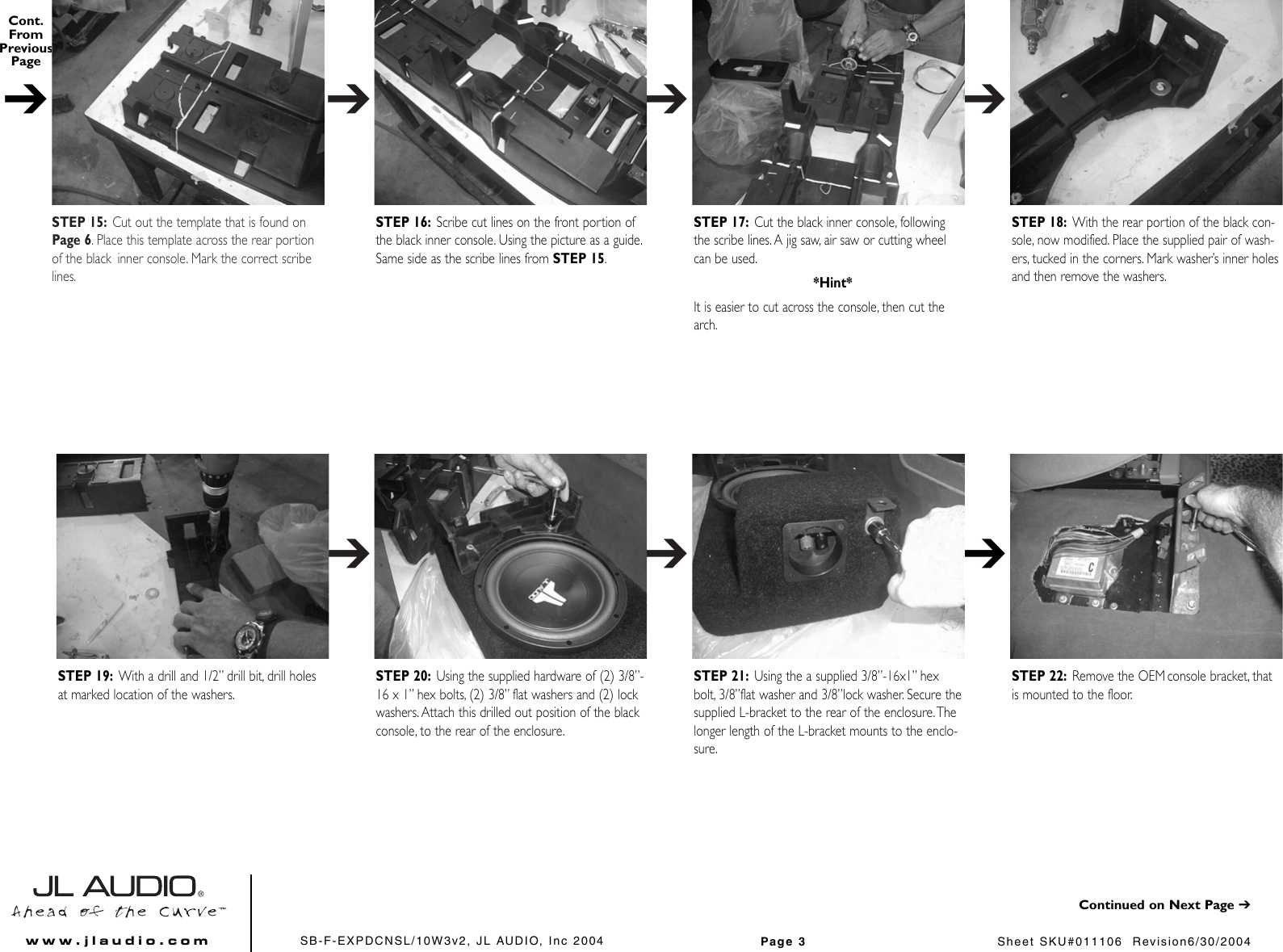 Jl Audio Sb F Expdcnsl Users Manual Expdcnsl 10w3v2