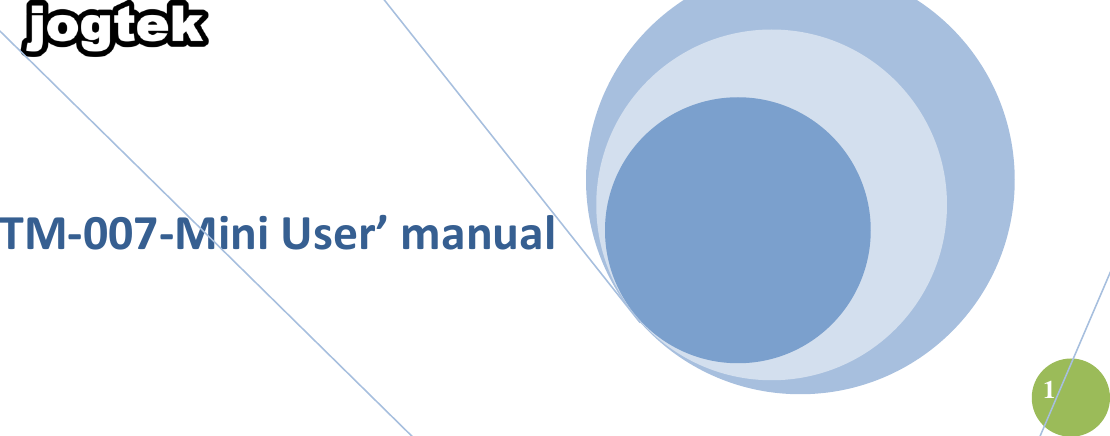  1          TM-007-Mini User’ manual                                  