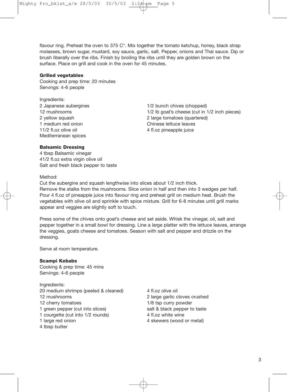 Page 5 of 8 - John-Mills John-Mills-Mighty-Pro-Grill-Users-Manual- John-mills-mighty-pro-grill-users-manual