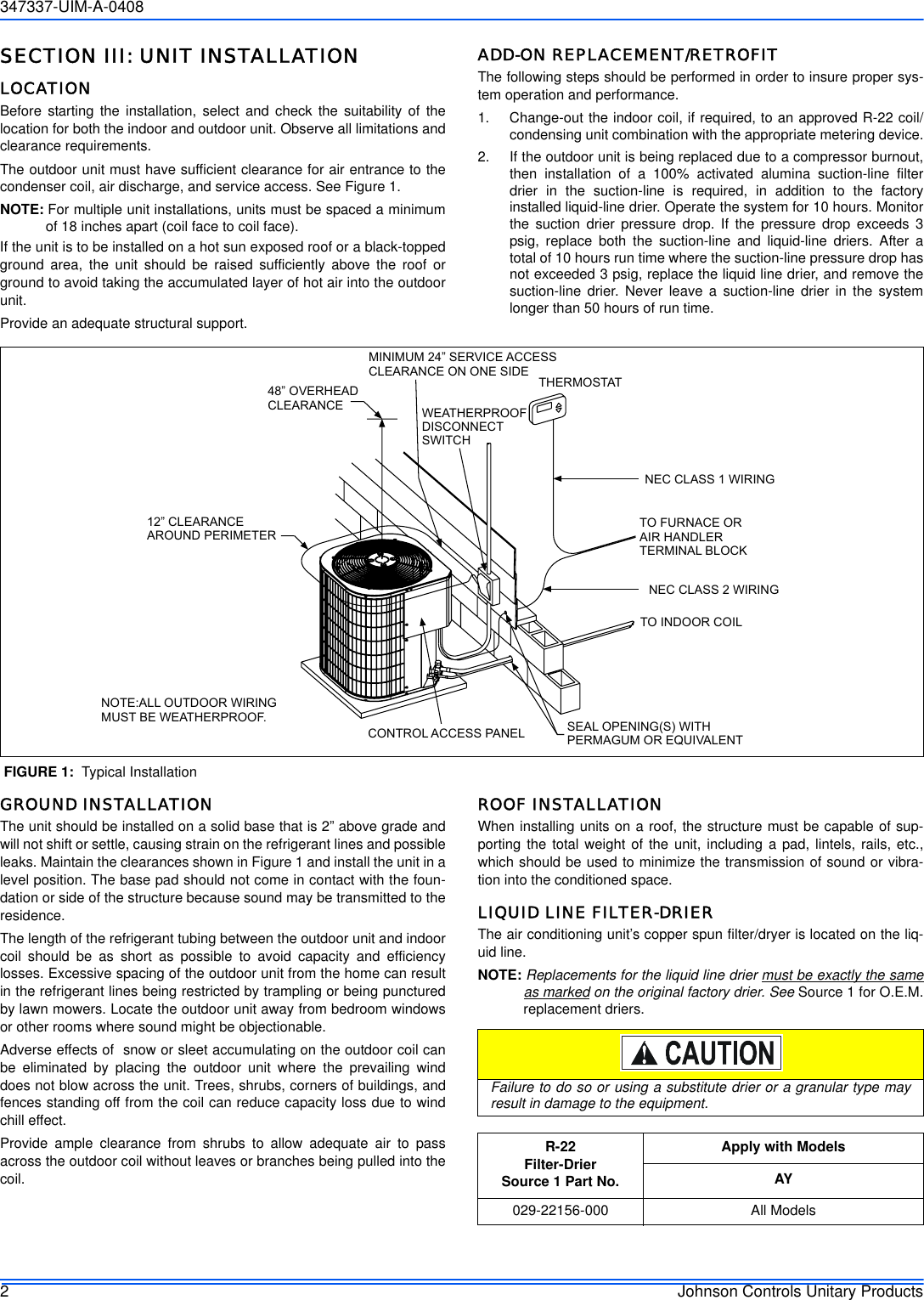 Page 2 of 12 - Johnson-Controls Johnson-Controls-13-Seer-Users-Manual- 347337-UIM-A-0408  Johnson-controls-13-seer-users-manual