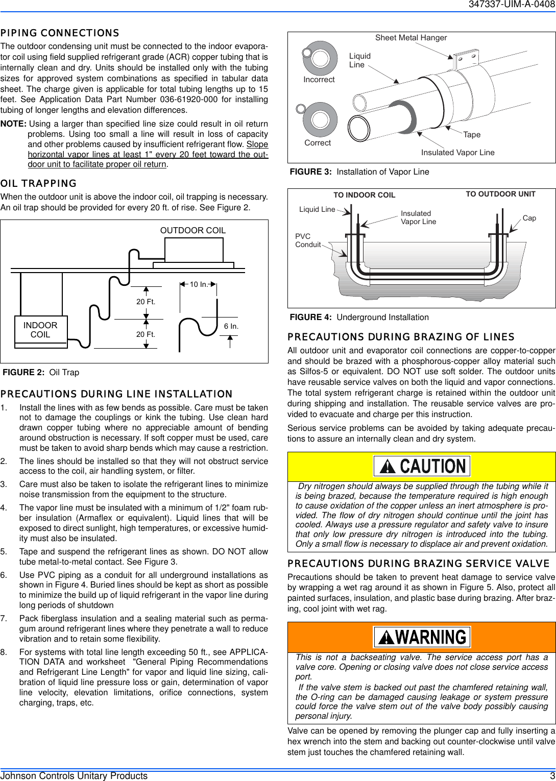 Page 3 of 12 - Johnson-Controls Johnson-Controls-13-Seer-Users-Manual- 347337-UIM-A-0408  Johnson-controls-13-seer-users-manual