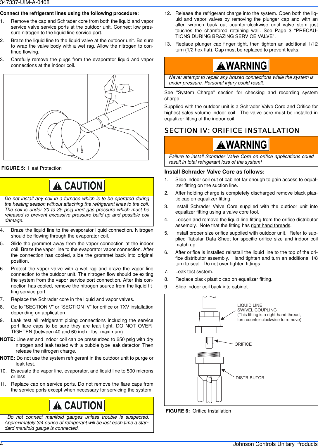 Page 4 of 12 - Johnson-Controls Johnson-Controls-13-Seer-Users-Manual- 347337-UIM-A-0408  Johnson-controls-13-seer-users-manual