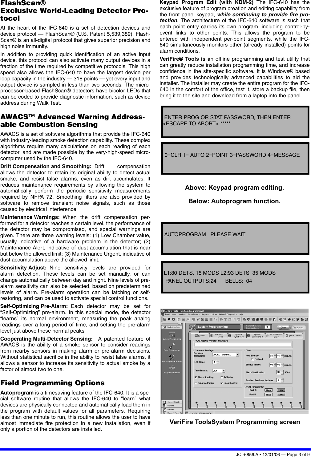 Page 3 of 9 - Johnson-Controls Johnson-Controls-Ifc-640-Users-Manual- IFC-640 Intelligent Addressable Fire Alarm System Catalog Page  Johnson-controls-ifc-640-users-manual