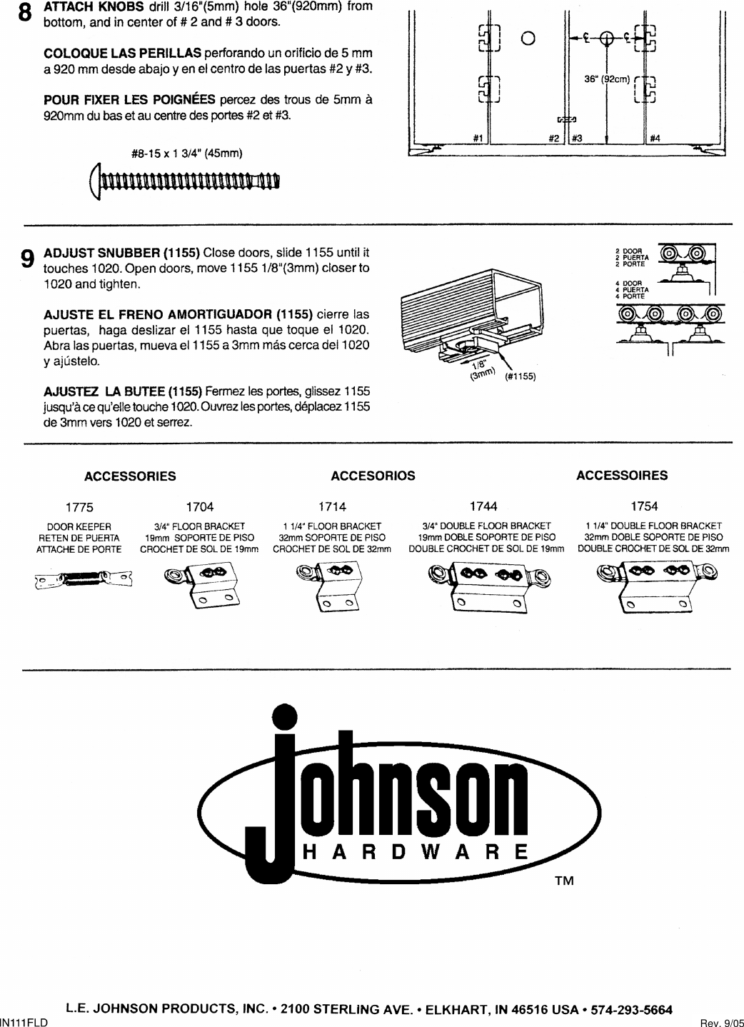 Page 4 of 4 - Johnson-Hardware Johnson-Hardware-111Fd362-Users-Manual-  Johnson-hardware-111fd362-users-manual