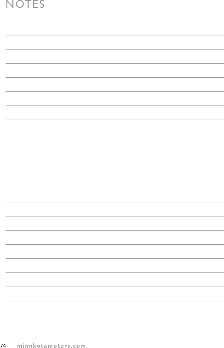 minnkotamotors.com74NOTES