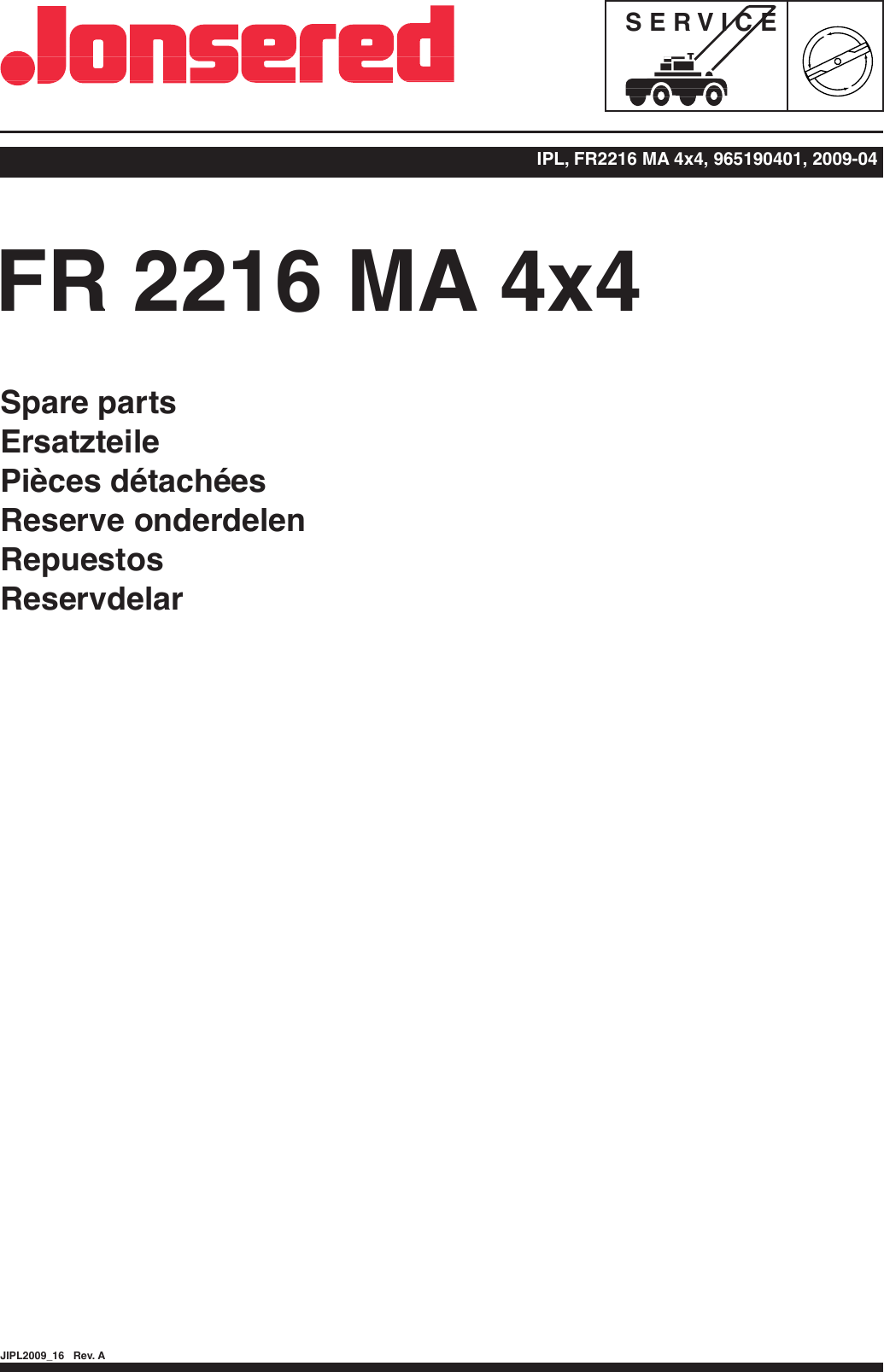 Jonsered FR2216-MA-4x4-965190401-2010-07