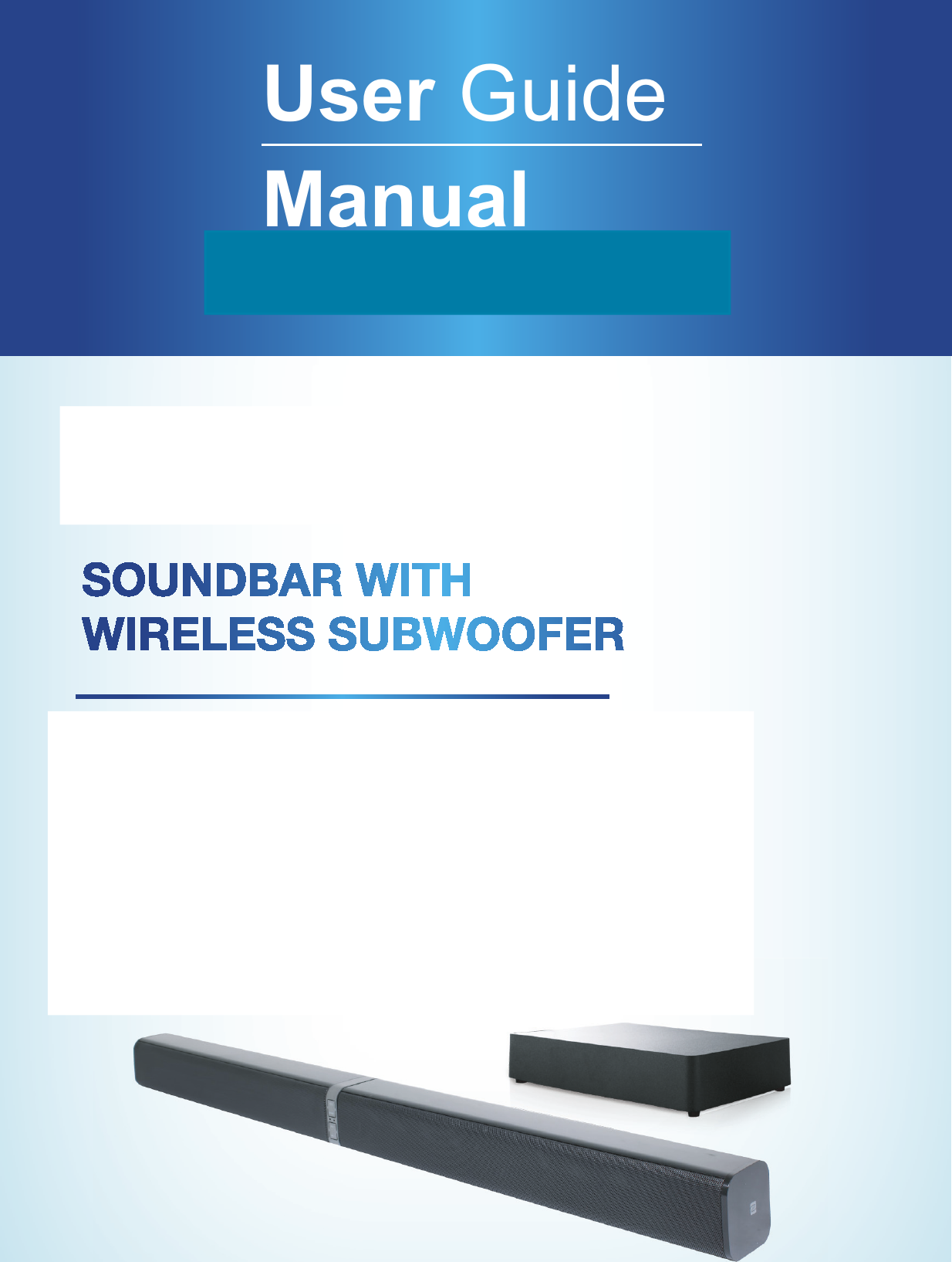Juneed Technology MAIN 2.1CH Wireless subwoofer soundbar User Manual