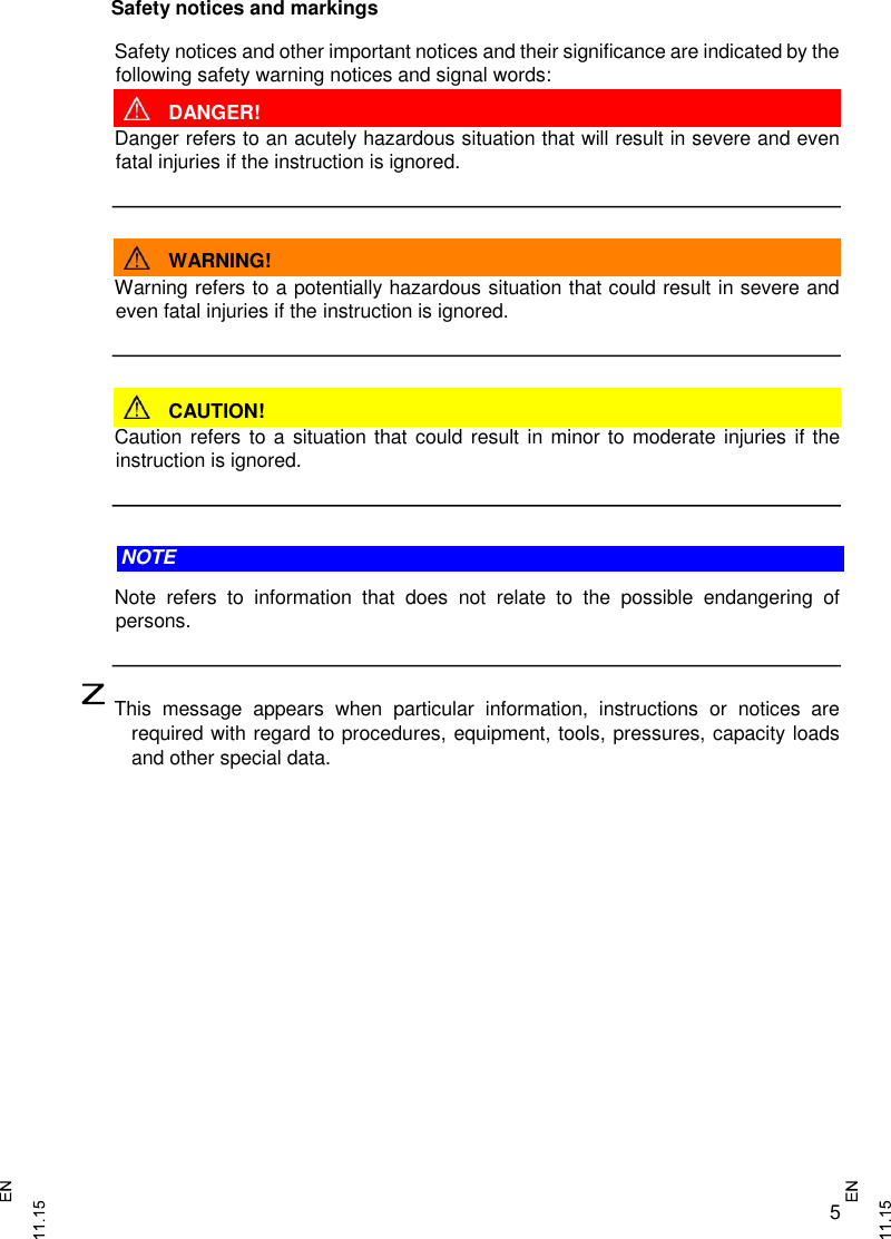 Page 5 of Jungheinrich MFRC523SA Display Mini-EA Stand Alone User Manual 