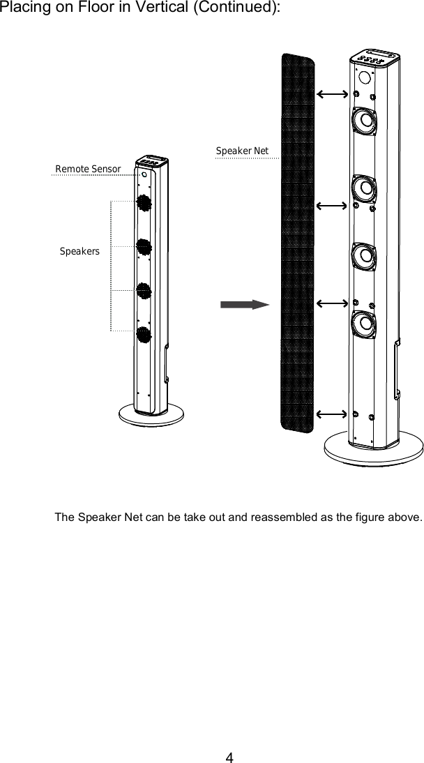  Speaker Net Remote Sensor Speakers