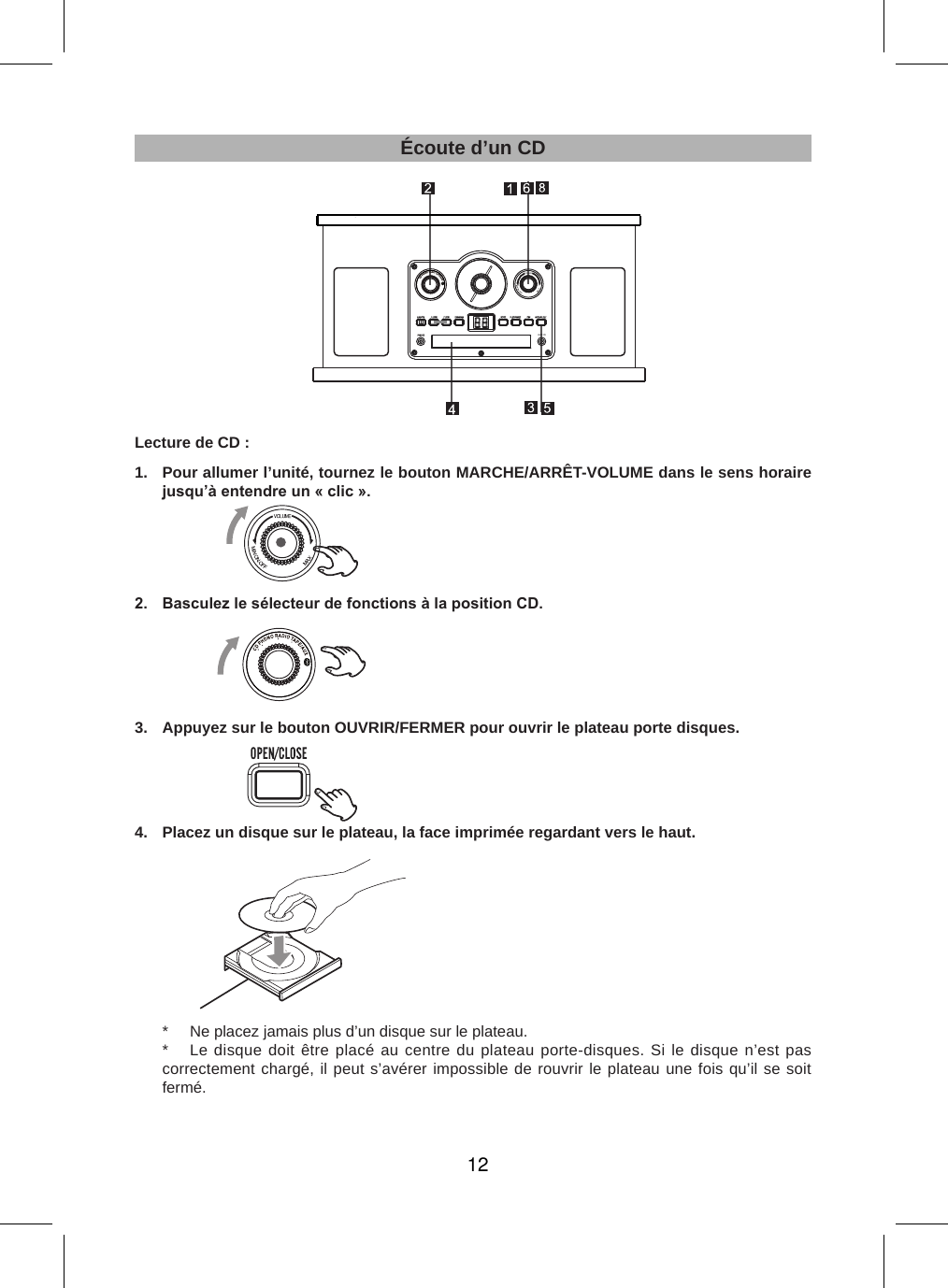 Page 32 of Junlan Electronic SRCD838BT Nostalgia 6 in 1 Turntable Radio User Manual                     1