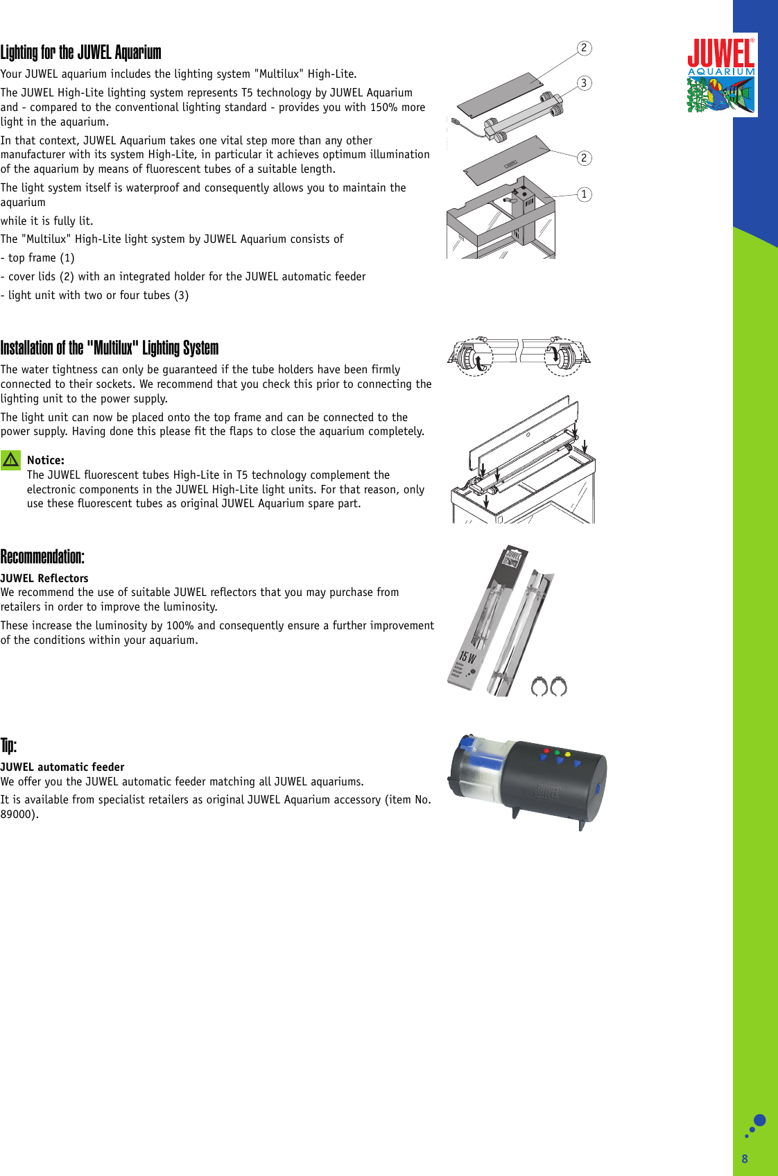 juwel automatic feeder manual