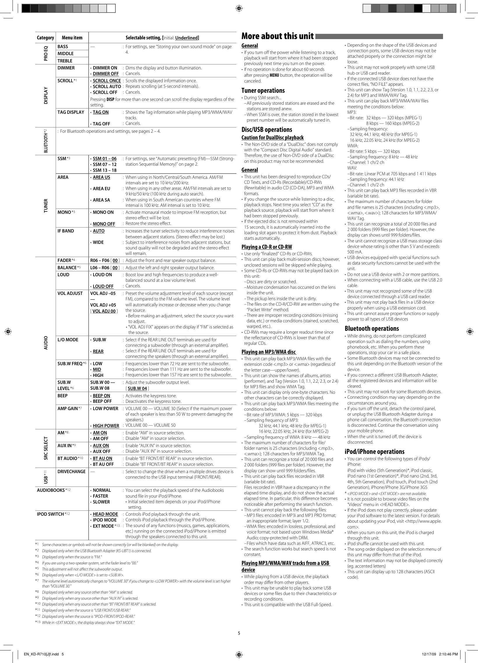 Page 5 of 8 - Jvc Jvc-Car-Stereo-System-Kd-R710-Users-Manual- EN_KD-R710[J]f  Jvc-car-stereo-system-kd-r710-users-manual