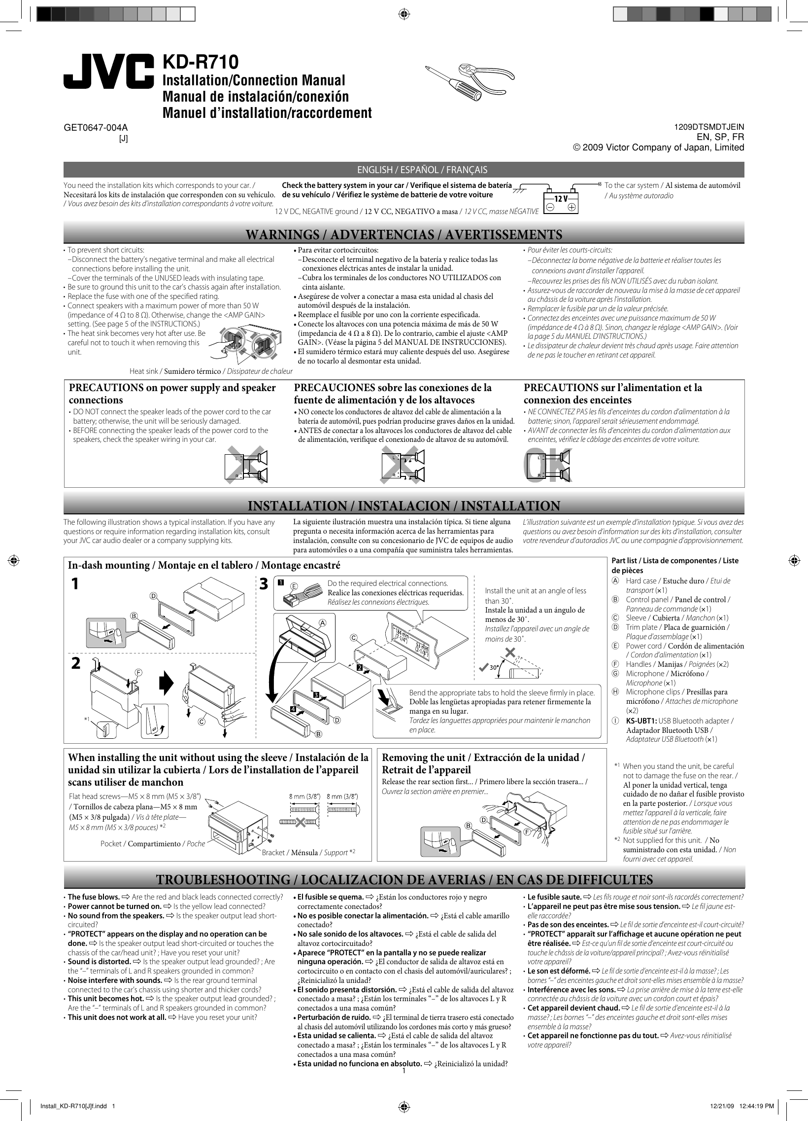 Page 7 of 8 - Jvc Jvc-Car-Stereo-System-Kd-R710-Users-Manual- EN_KD-R710[J]f  Jvc-car-stereo-system-kd-r710-users-manual