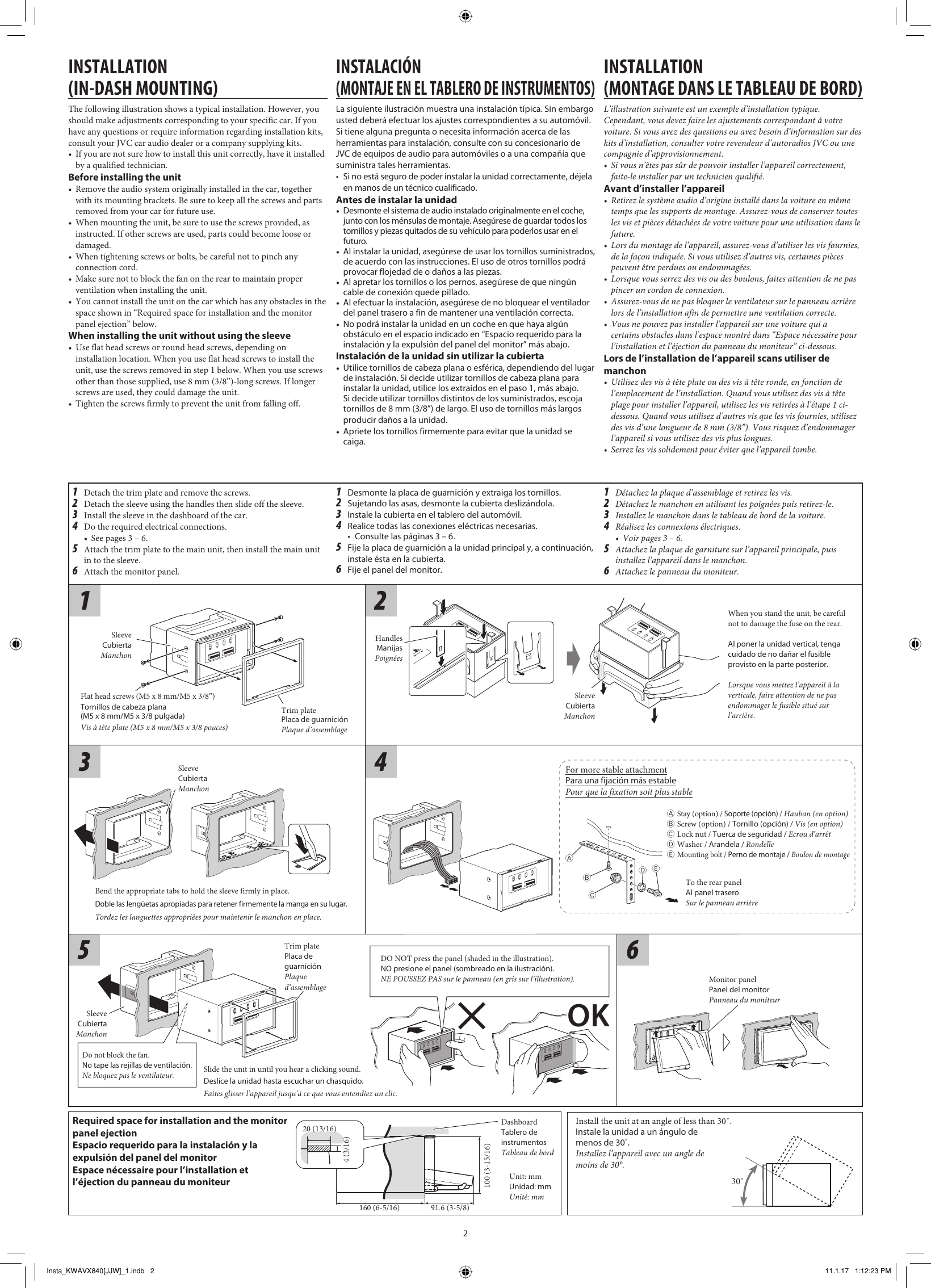 Page 2 of 6 - Jvc Jvc-Car-Stereo-System-Kw-Avx840-Users-Manual- KW-AVX848/KW-AVX840 [J/JW]  Jvc-car-stereo-system-kw-avx840-users-manual