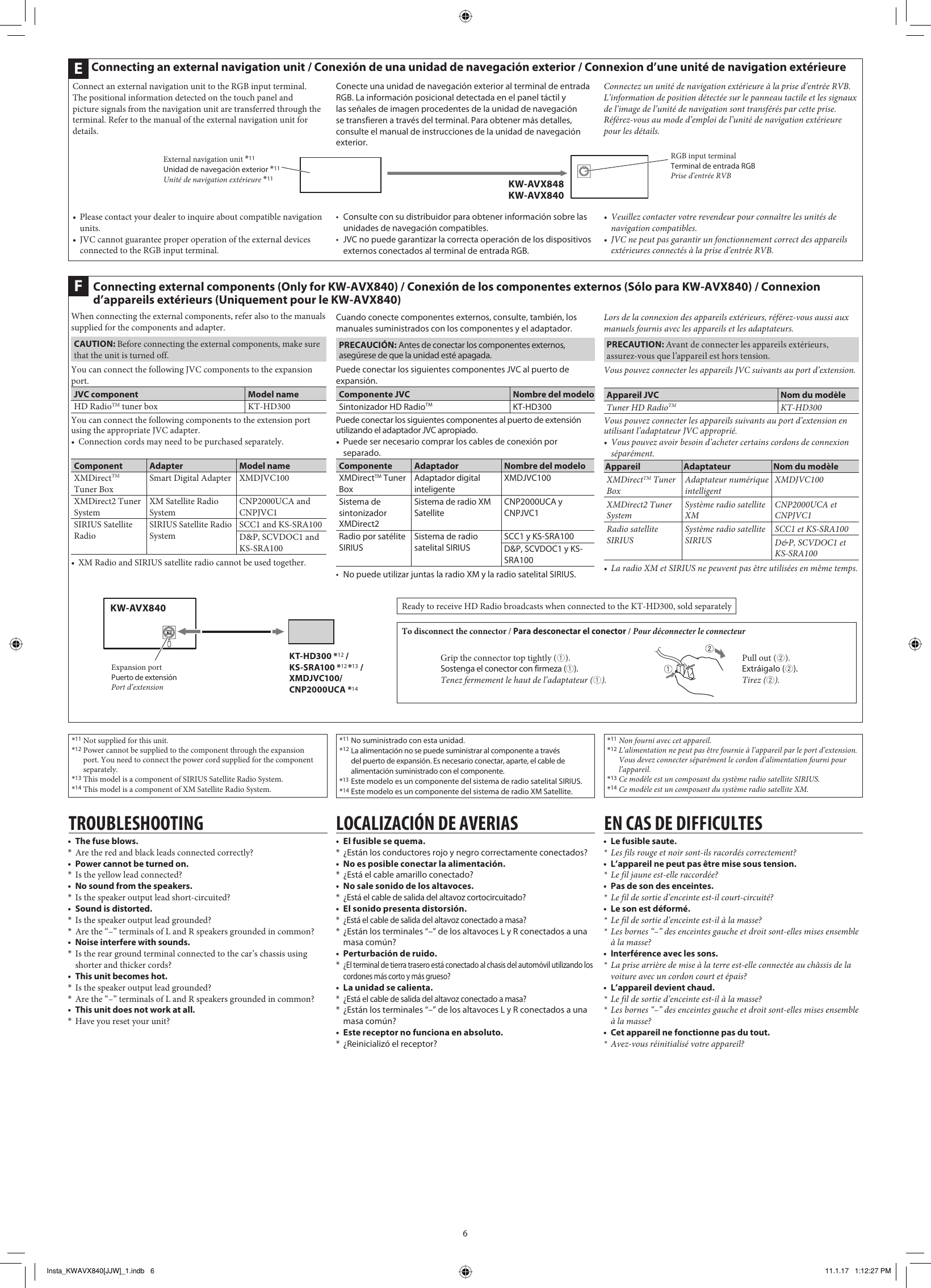 Page 6 of 6 - Jvc Jvc-Car-Stereo-System-Kw-Avx840-Users-Manual- KW-AVX848/KW-AVX840 [J/JW]  Jvc-car-stereo-system-kw-avx840-users-manual
