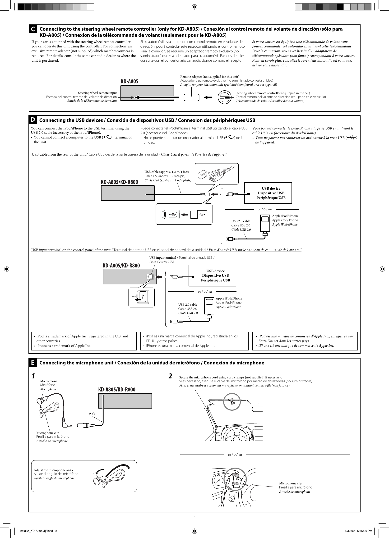 Page 5 of 6 - Jvc Jvc-Cd-Receiver-Kd-A805-Users-Manual- Install1_KD-A805[J]f  Jvc-cd-receiver-kd-a805-users-manual