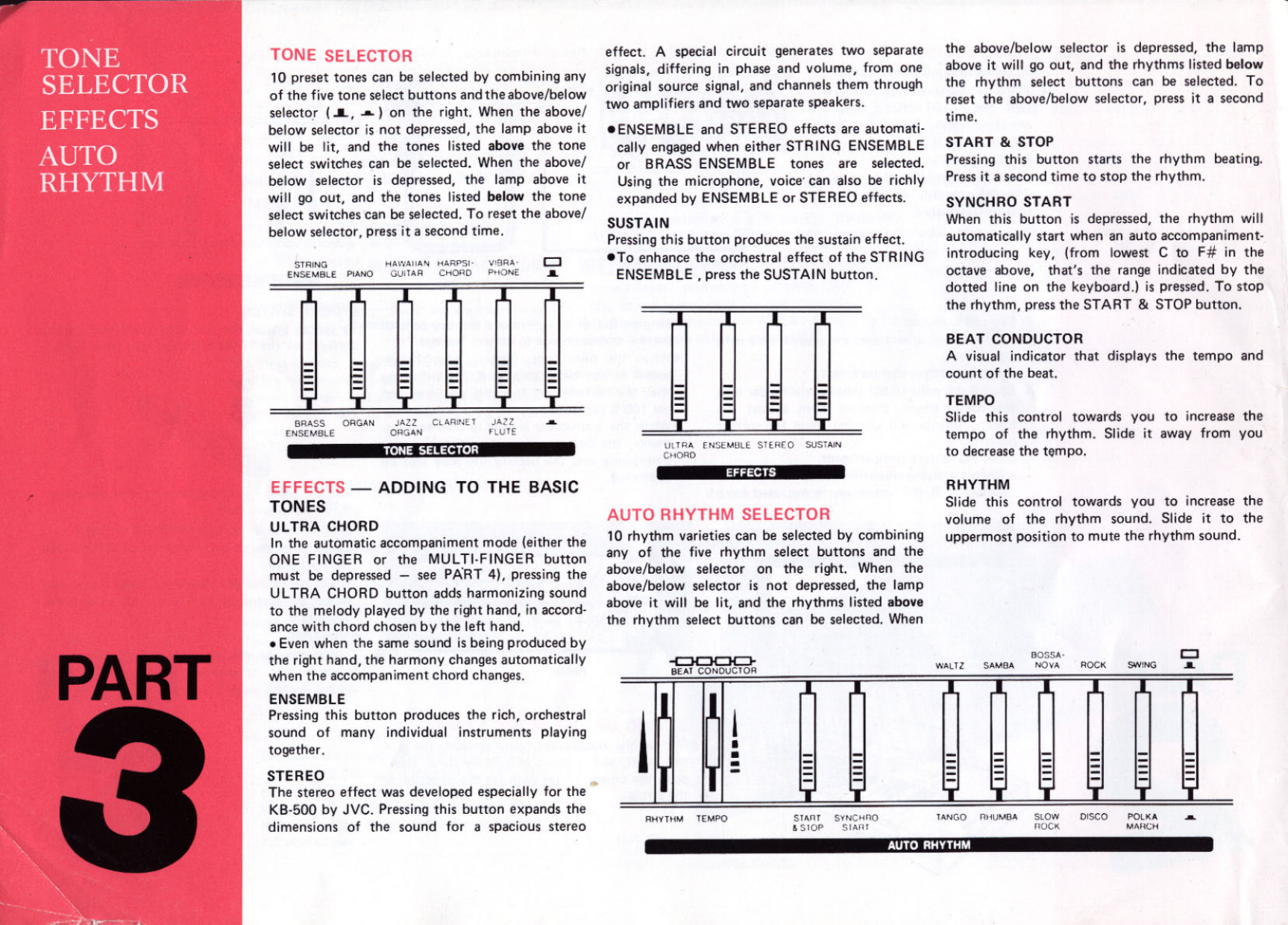 Page 4 of 8 - Jvc Jvc-Electronic-Keyboard-Kb-500-Users-Manual- KB-500 Manual  Jvc-electronic-keyboard-kb-500-users-manual