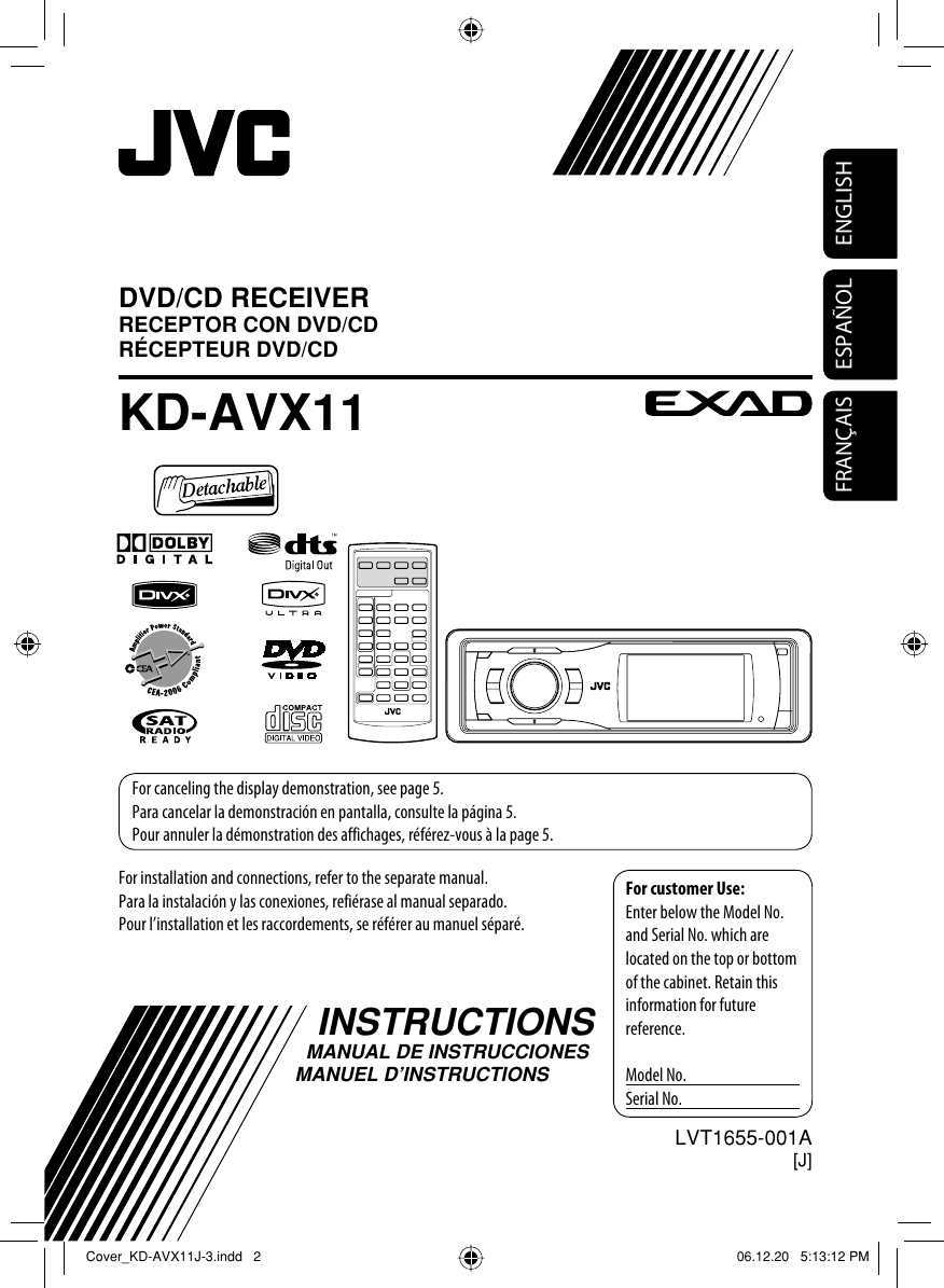 Jvc Exad Kd Avx11 Users Manual AVX11[J]