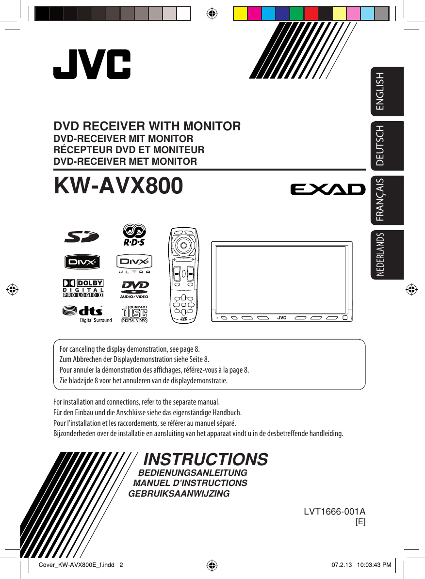 Jvc exad kw-avx800 manual download