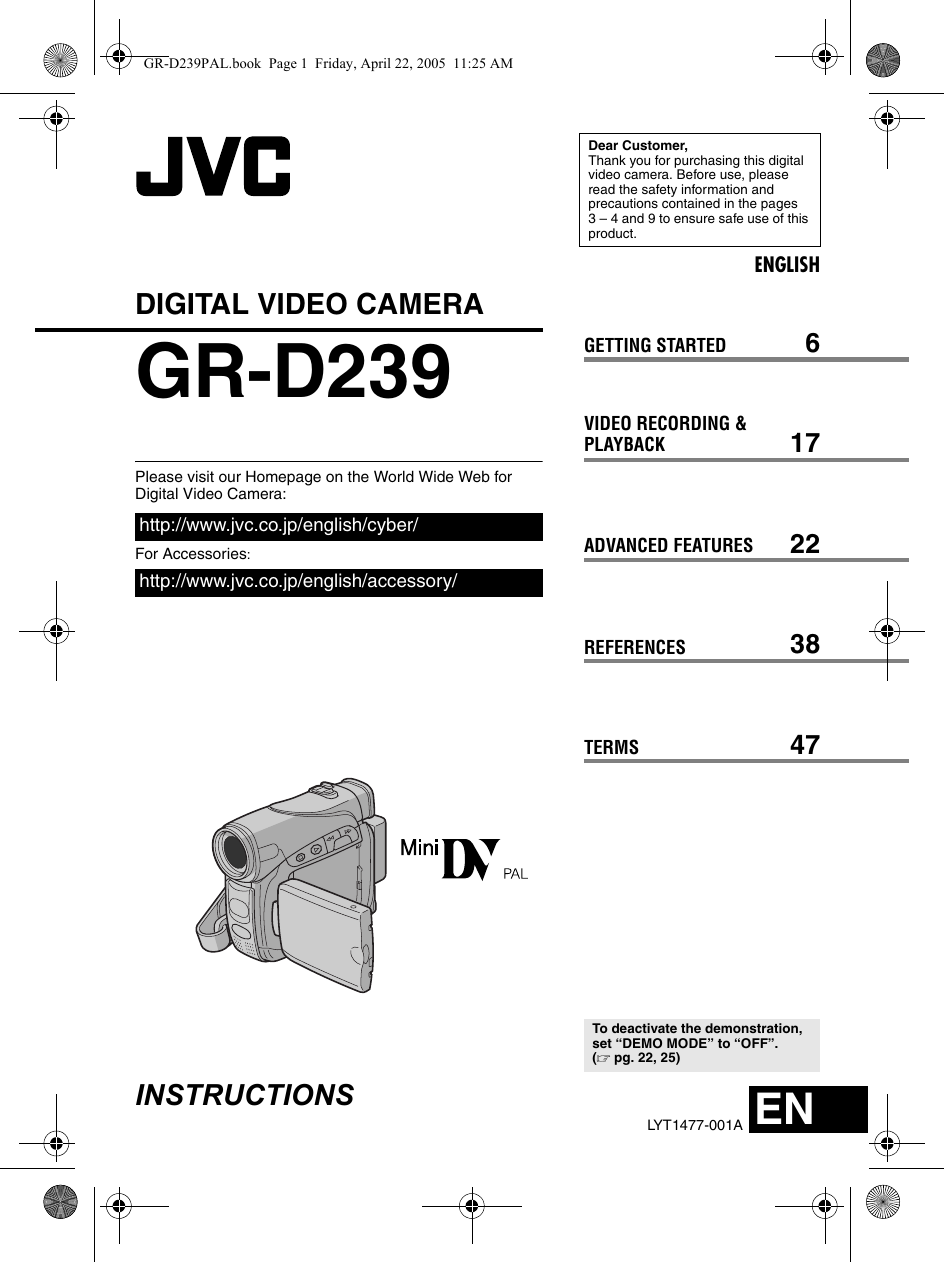 Jvc Gr D239 Users Manual D239E