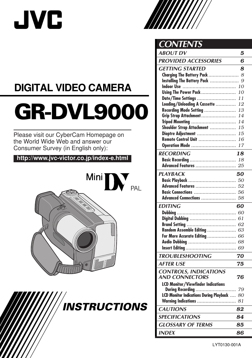 Jvc Gr Dvl9000 Instruction Manual