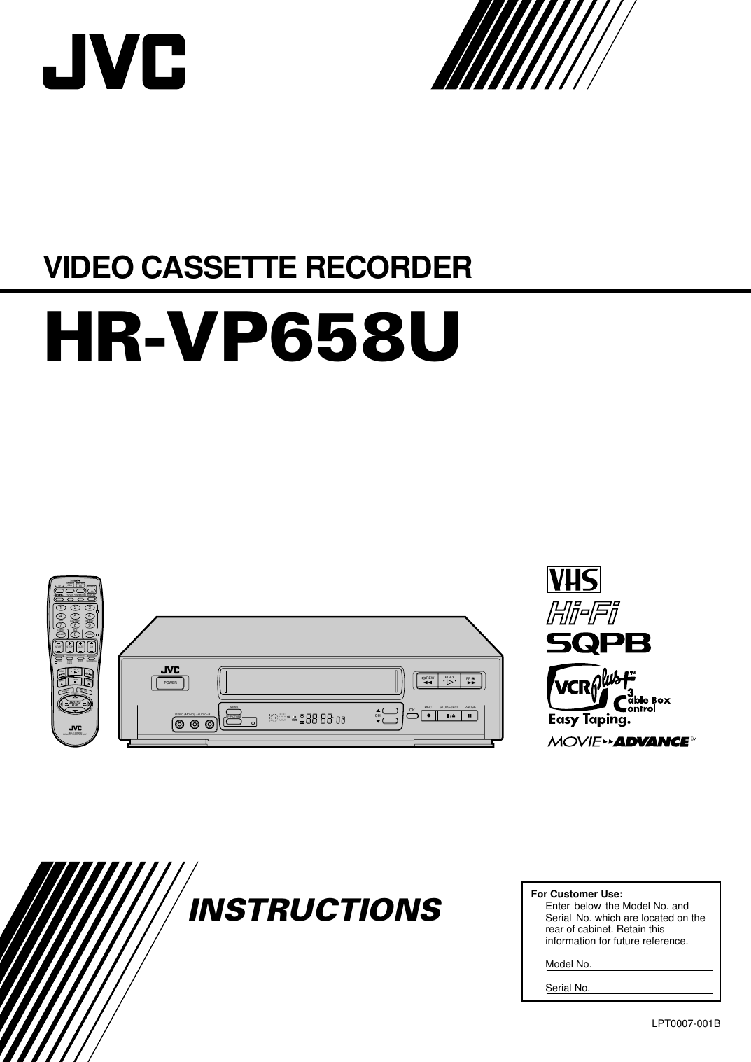 Jvc Hr Vp658U Users Manual