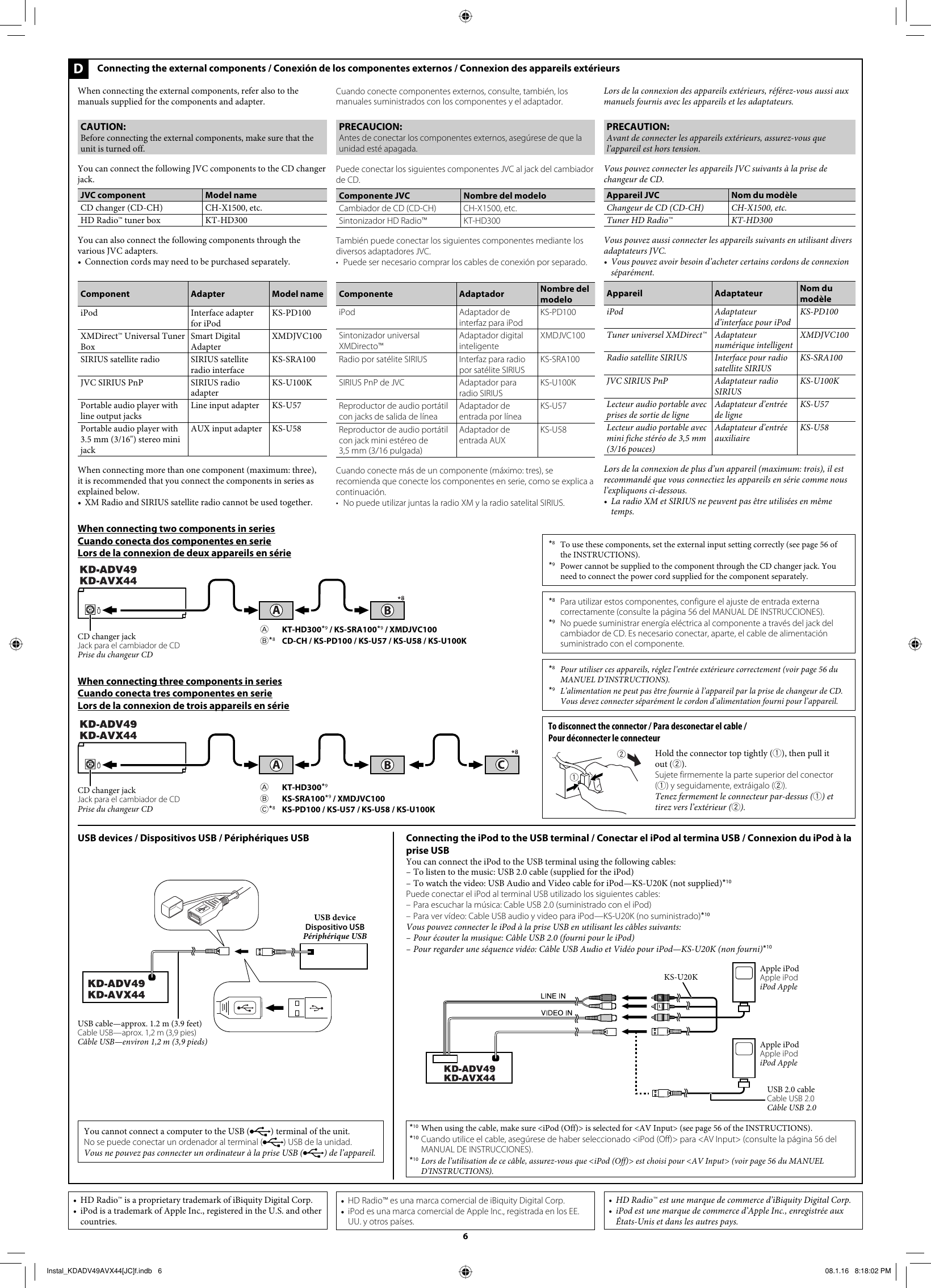 Page 6 of 6 - Jvc Jvc-Kd-Adv49-Installation-Manual- KD-ADV49/KD-AVX44  Jvc-kd-adv49-installation-manual
