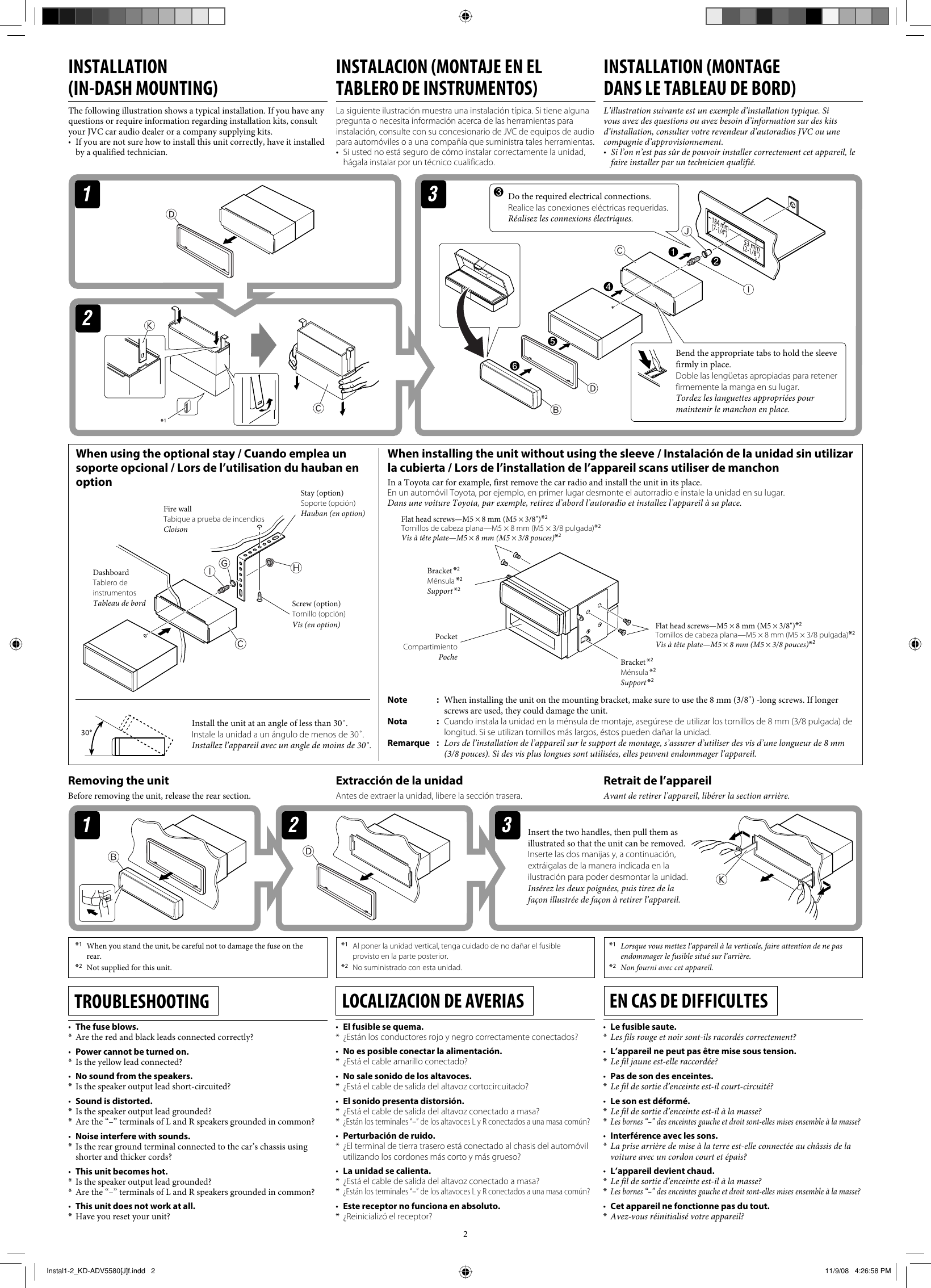 Page 2 of 4 - Jvc Jvc-Kd-Dv5500-Installation-Manual- Instal1-2_KD-ADV5580[J]f  Jvc-kd-dv5500-installation-manual