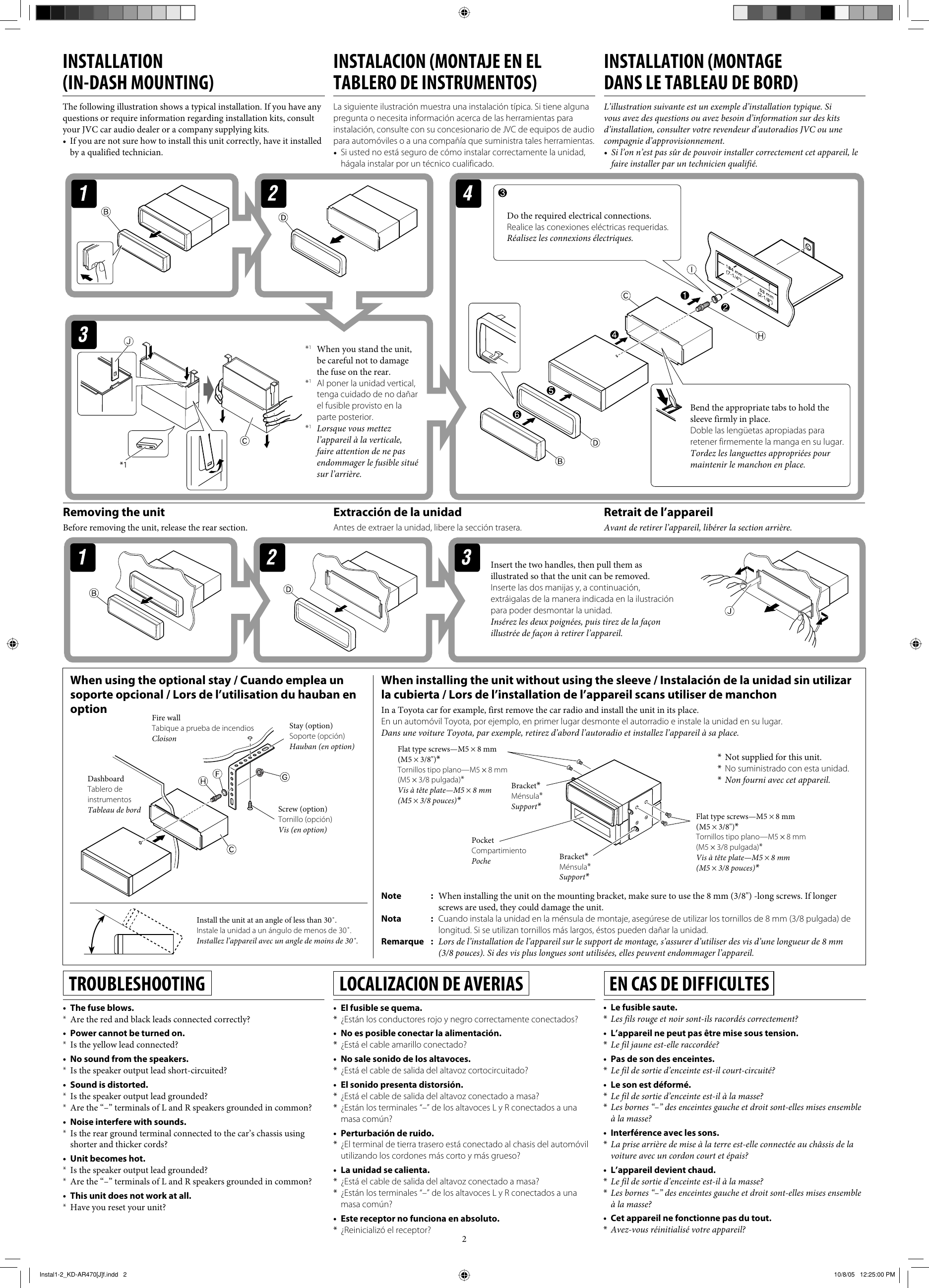 Page 2 of 4 - Jvc Jvc-Kd-G420-Installation-Manual- Instal1-2_KD-AR470[J]f  Jvc-kd-g420-installation-manual
