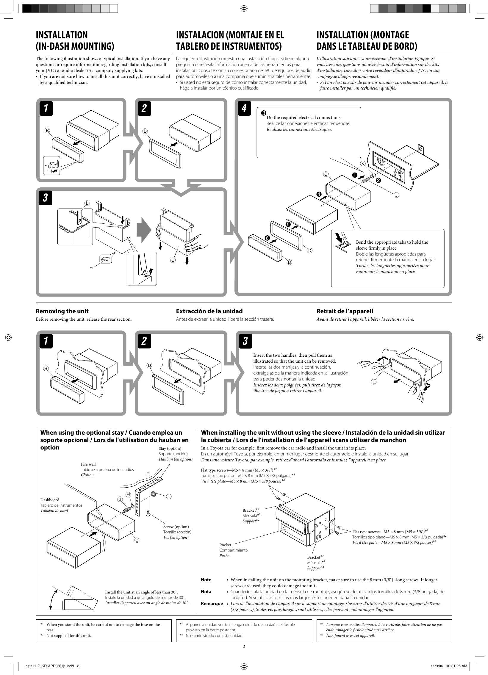 Page 2 of 4 - Jvc Jvc-Kd-Pdr30-Installation-Manual- Install1-2_KD-APD38[J]1  Jvc-kd-pdr30-installation-manual
