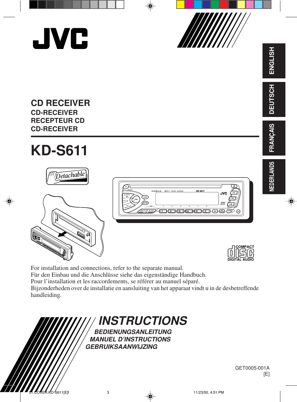 Jvc Kd S611 Users Manual