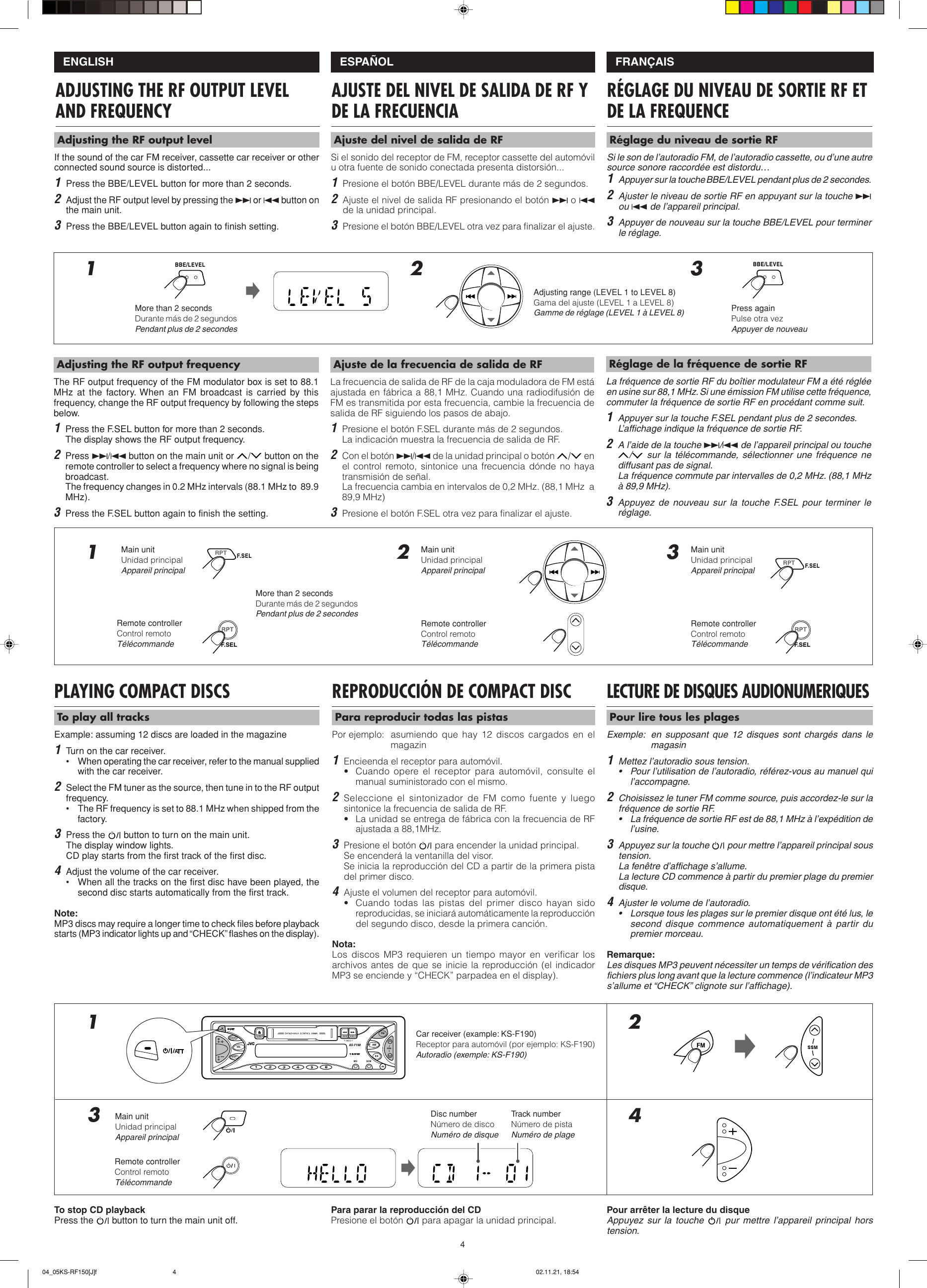 Jvc Ks Rf150 Users Manual 01 03ks Rf150 J F