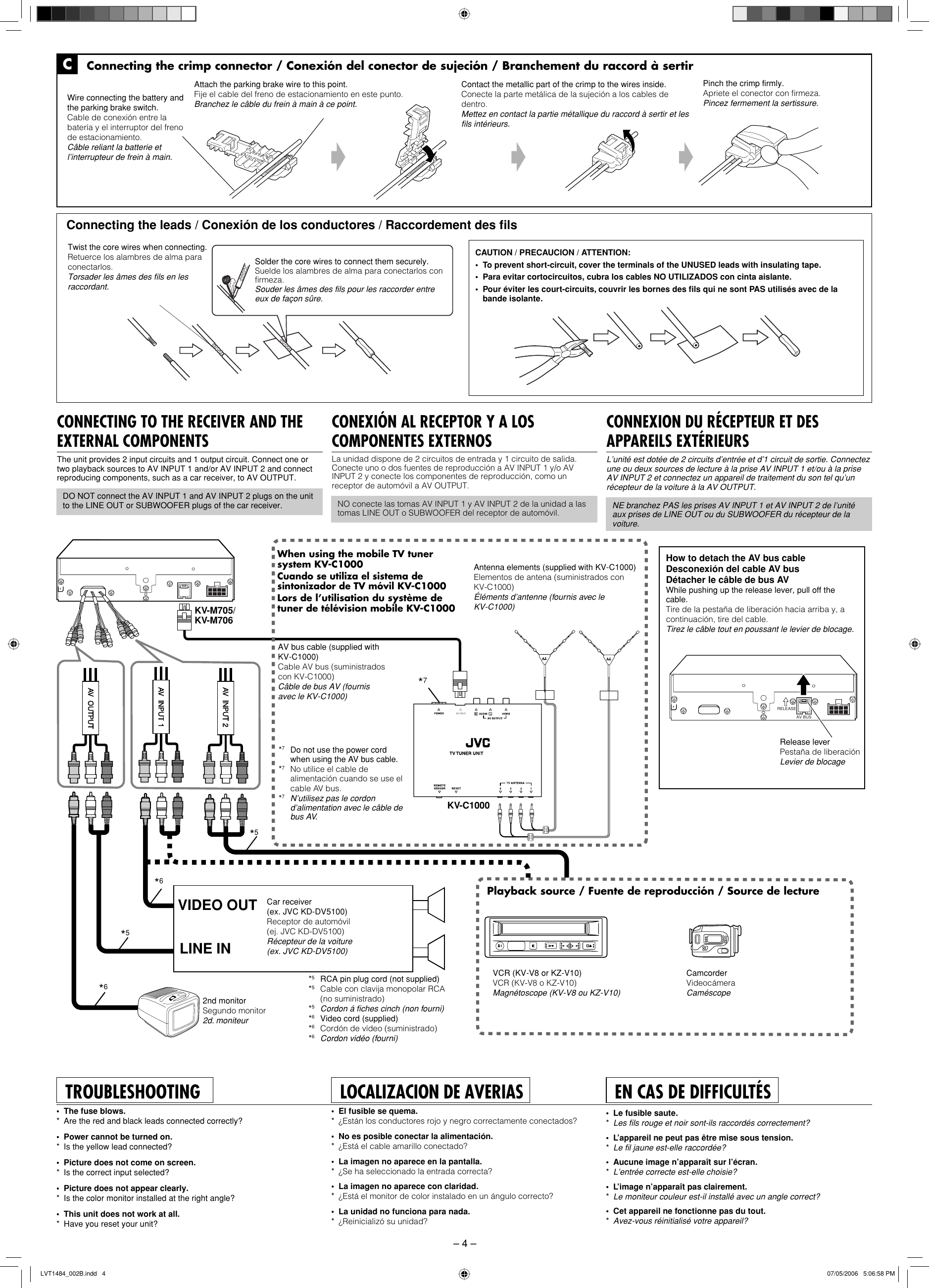 Page 4 of 4 - Jvc Jvc-Kv-M705-Users-Manual- LVT1484_002B Jvc-kv-m705-users-manual