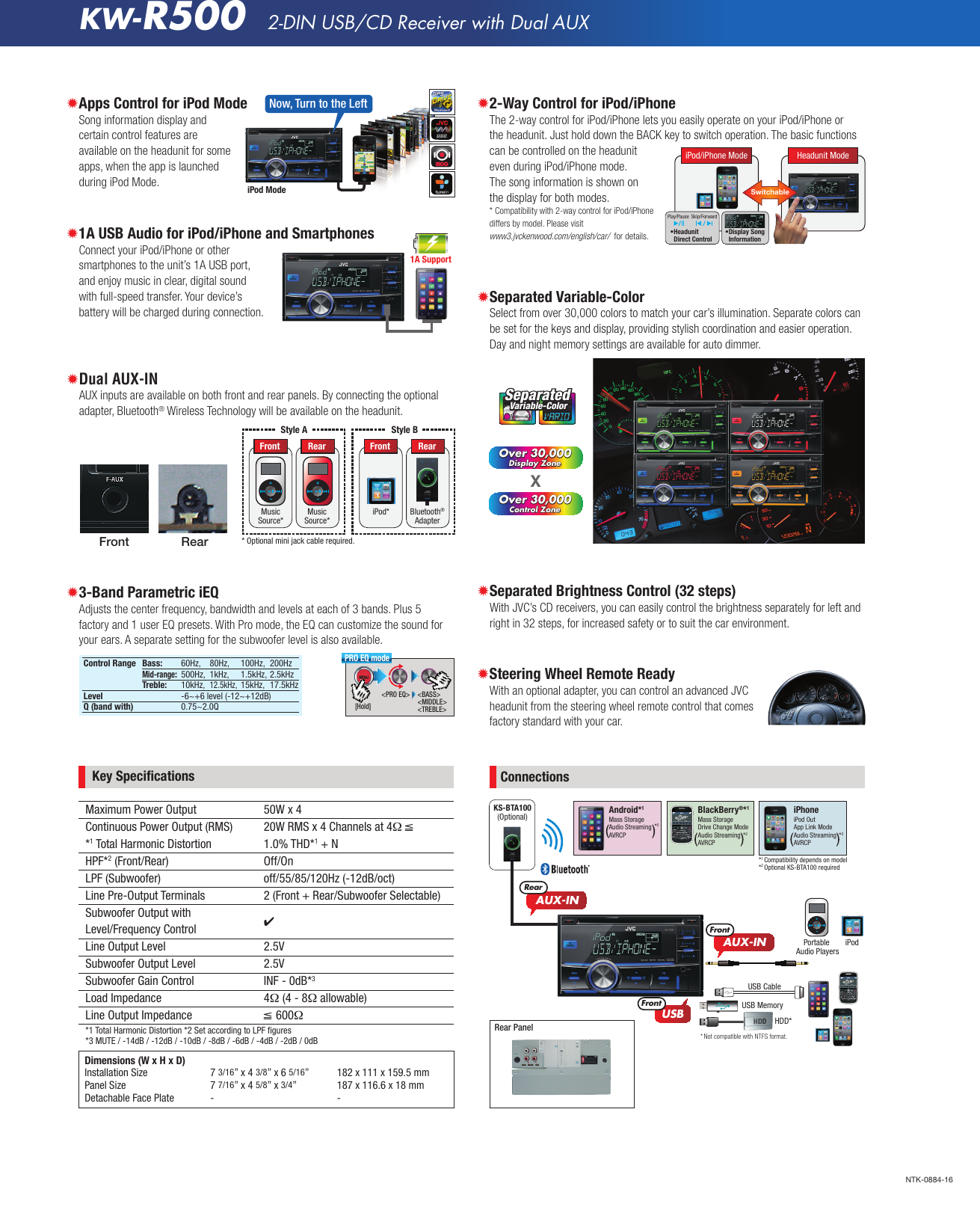 Page 2 of 2 - Jvc Jvc-Kw-R500-Specification-Sheet- KW-R500_Tech_a  Jvc-kw-r500-specification-sheet