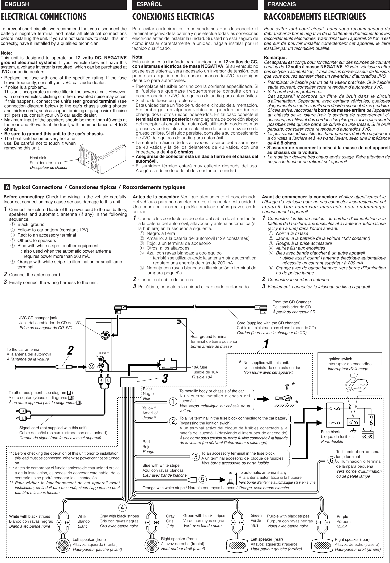 Page 3 of 4 - Jvc Jvc-Kw-Xc550-Installation-Manual- KW-XC550  Jvc-kw-xc550-installation-manual