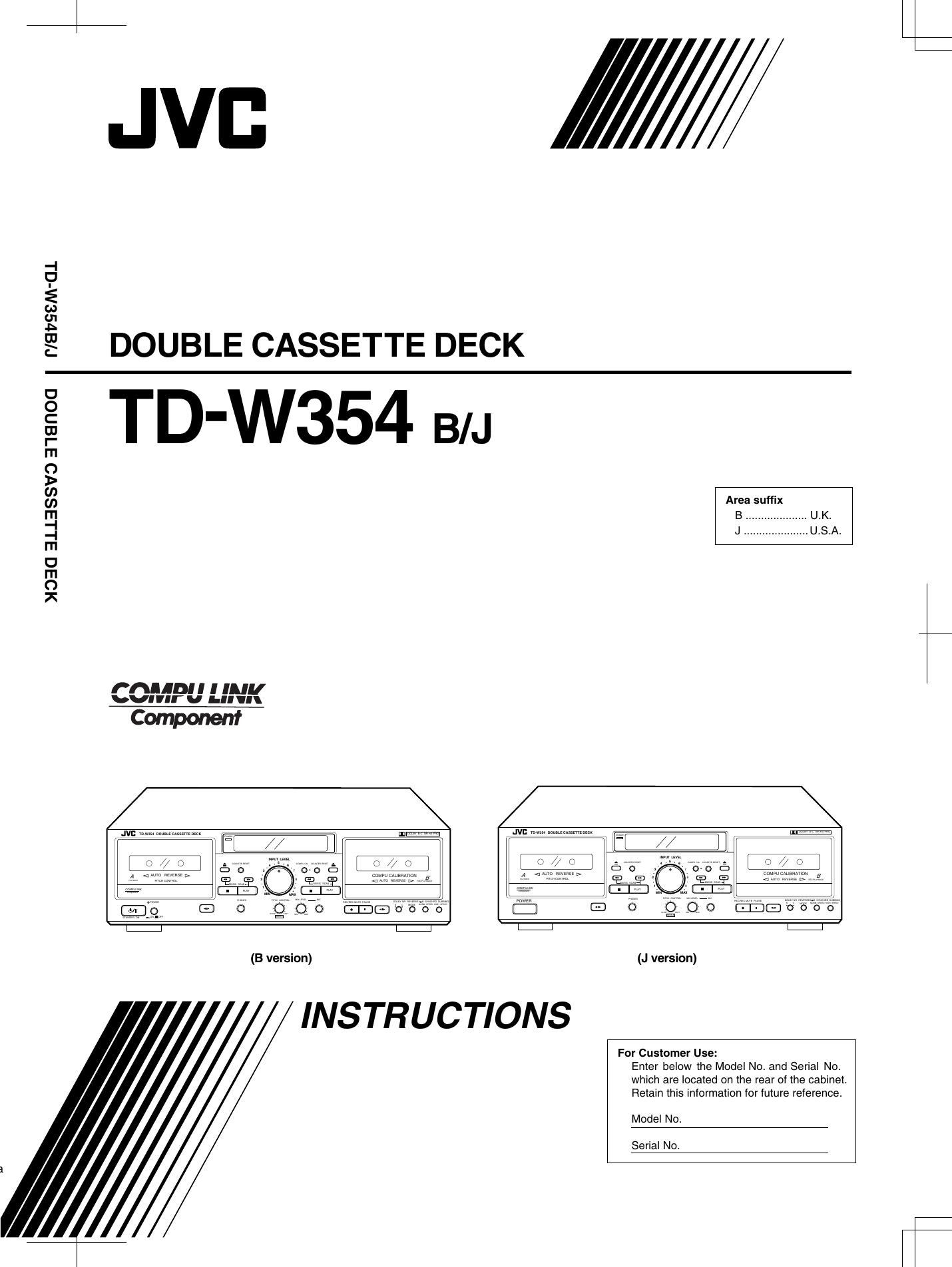 Jvc Td W354 Users Manual Ien