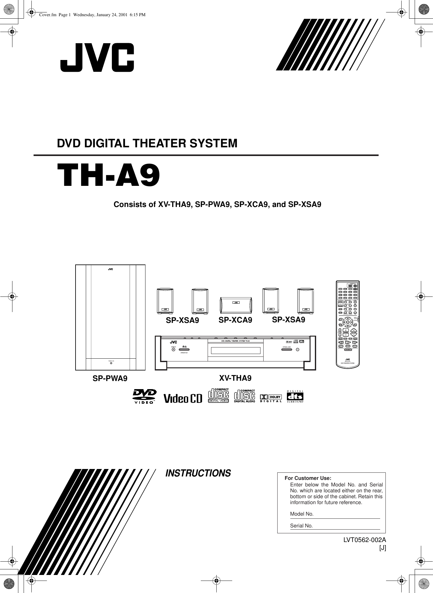 Jvc Th A9 Users Manual Remocon