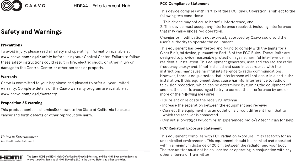 HDRX4 - Entertainment Hub