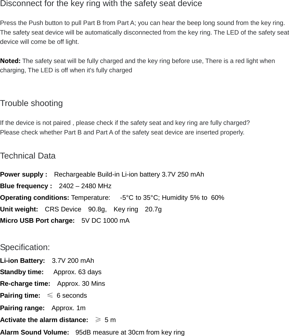 Page 4 of KELL ELECTRONICS BINC21 Baby Alert System User Manual Manual
