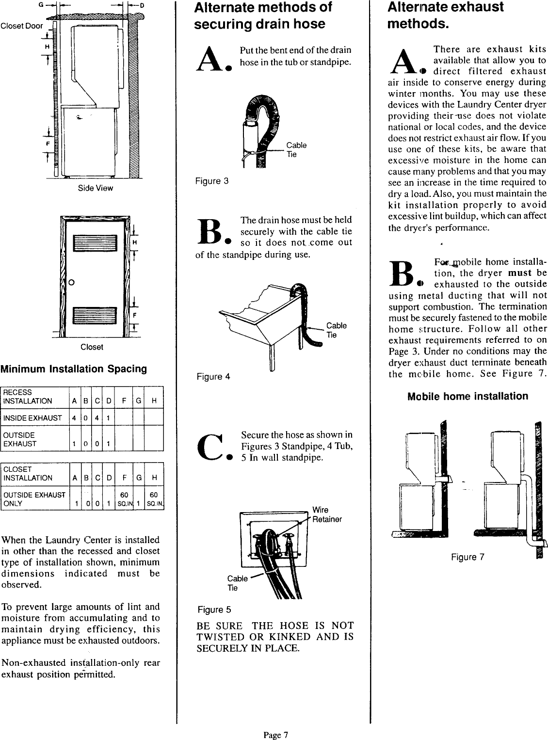 Page 7 of 9 - KENMORE  Laundry Centers Manual 98010139
