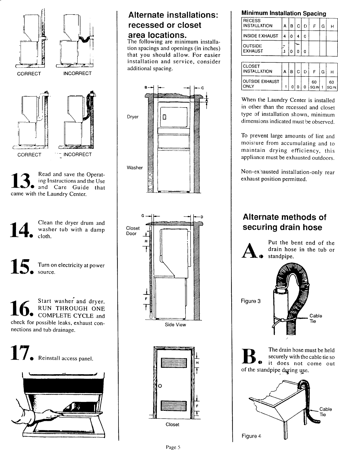 Page 5 of 9 - KENMORE  Laundry Centers Manual 98010140