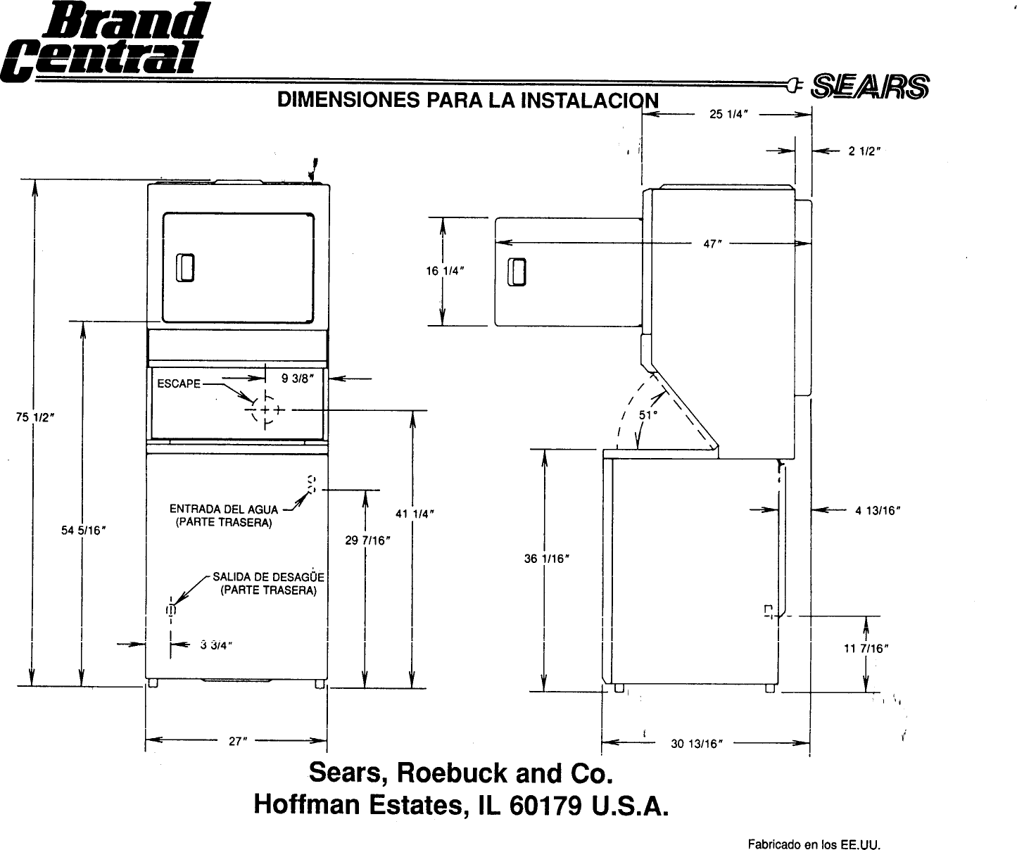Page 9 of 9 - KENMORE  Laundry Centers Manual 98010140