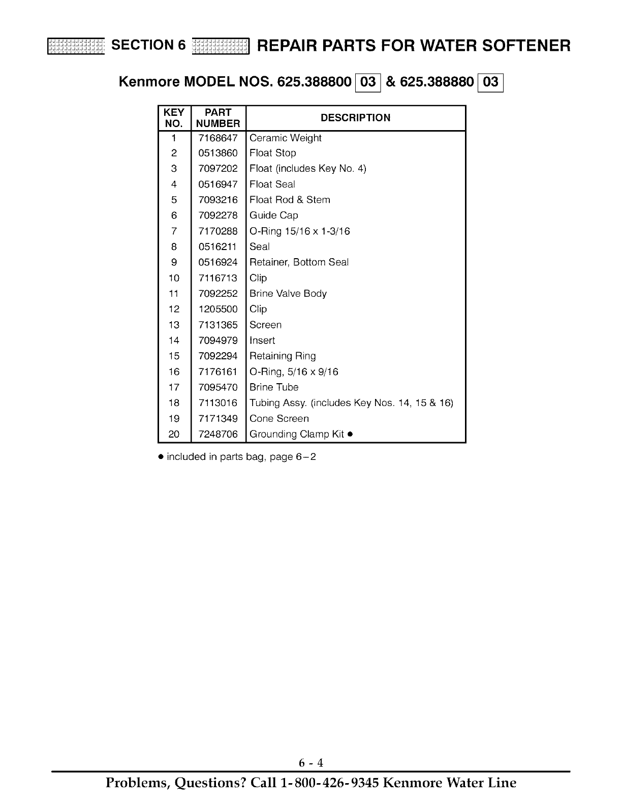 KENMORE Water Softener Manual L0522348