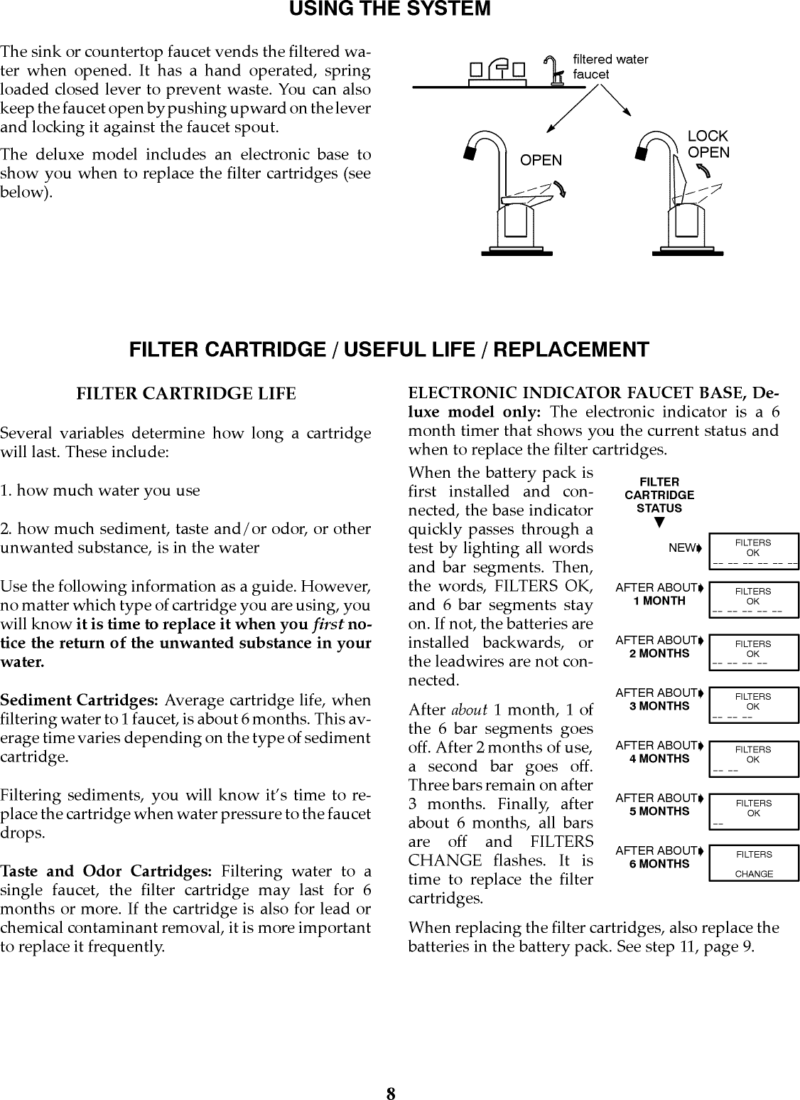 Page 8 of 12 - KENMORE  Water Filter Manual L0807617