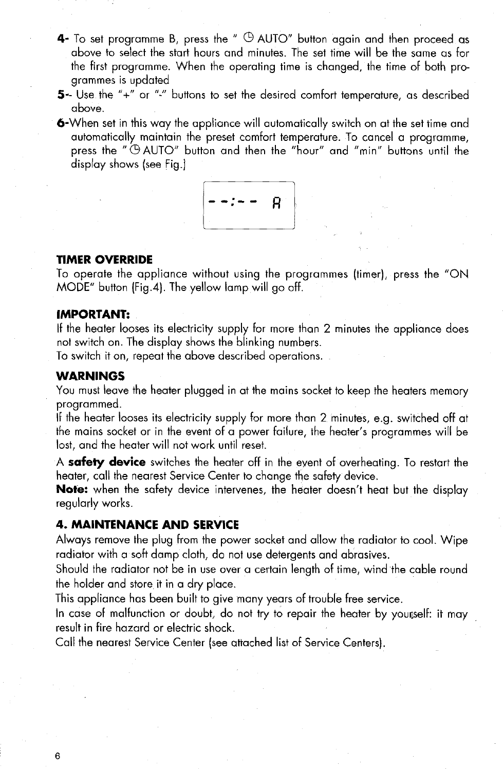 Page 6 of 6 - KENWOOD  Furnace/Heater, Oil Manual L0712588