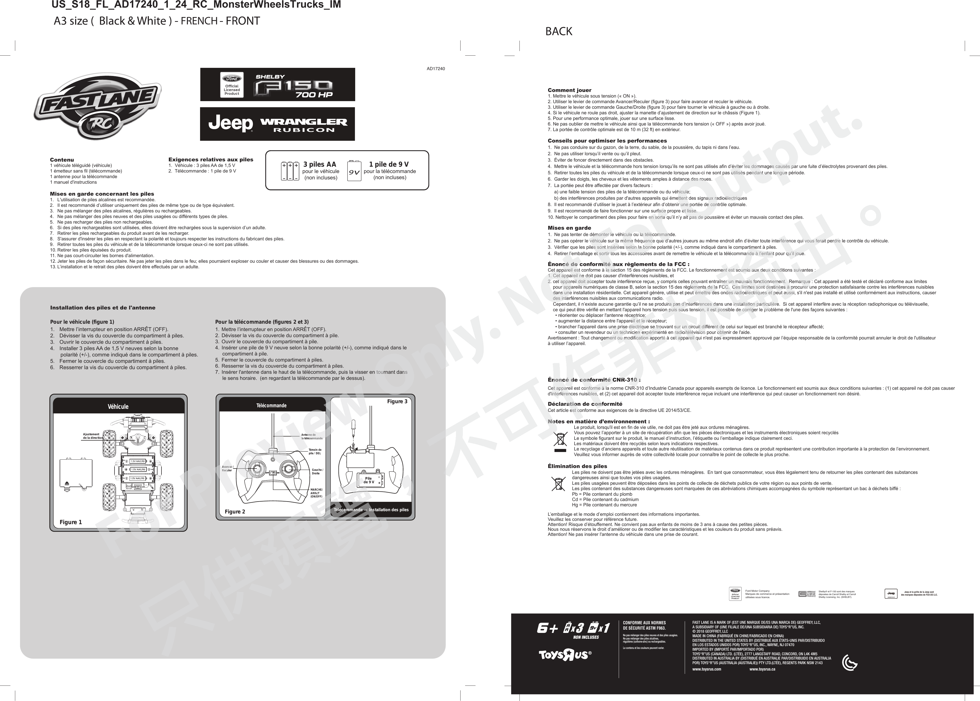 Page 2 of KIDZTECH TOYS AD17240-49MTX FL 1/24 RC Monster Wheels Trucks User Manual 