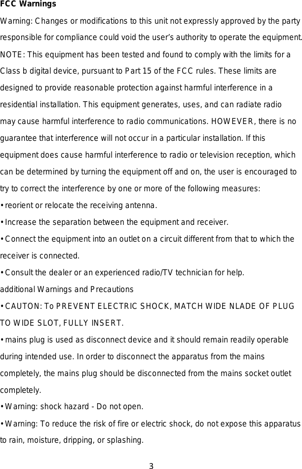 Page 4 of KING PROFIT 668 PORTABLE BLUETOOTH SPEAKER User Manual STEREO RADIO